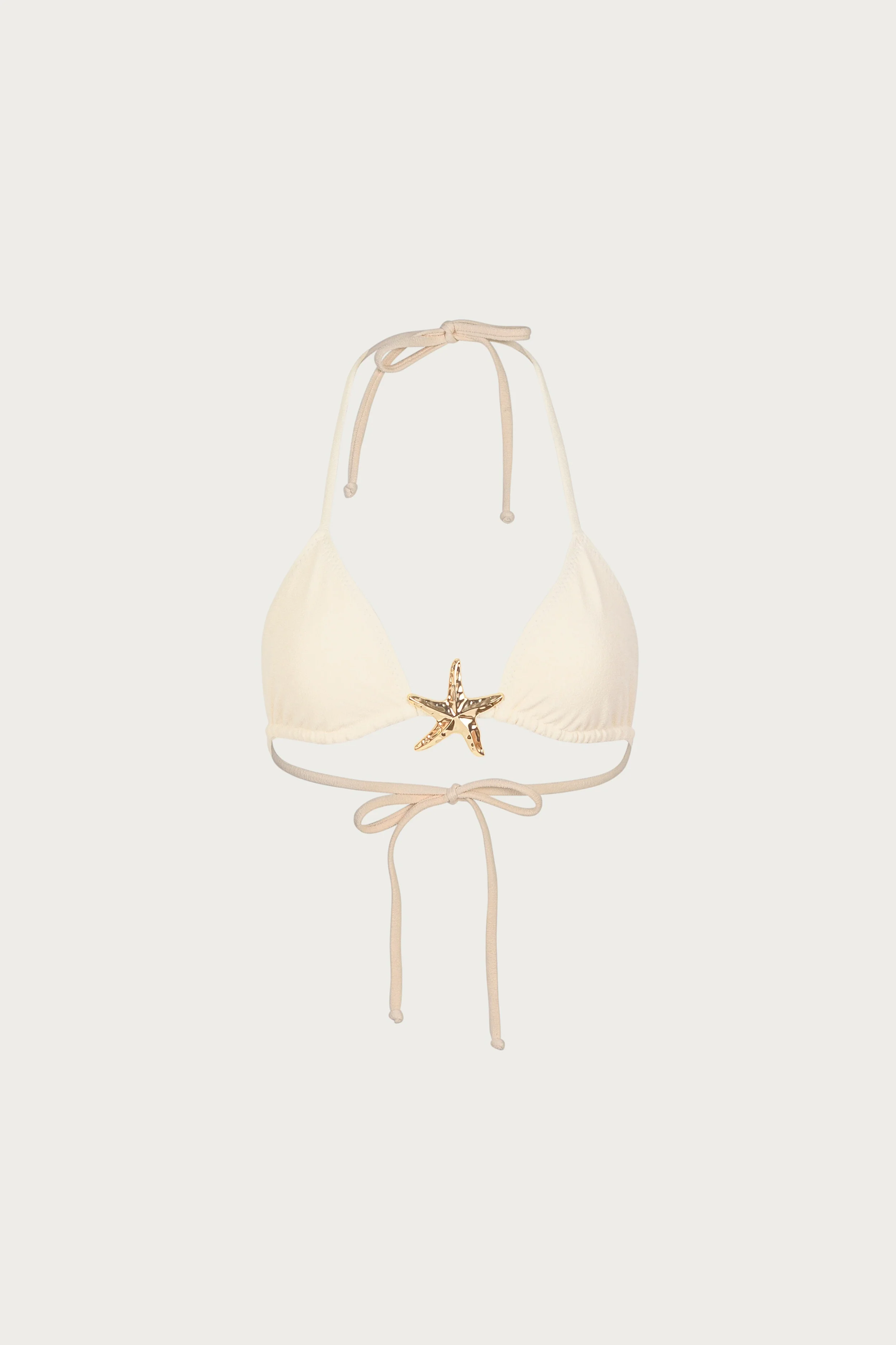 Starfish Triangle Top (Faux Suede Cream)