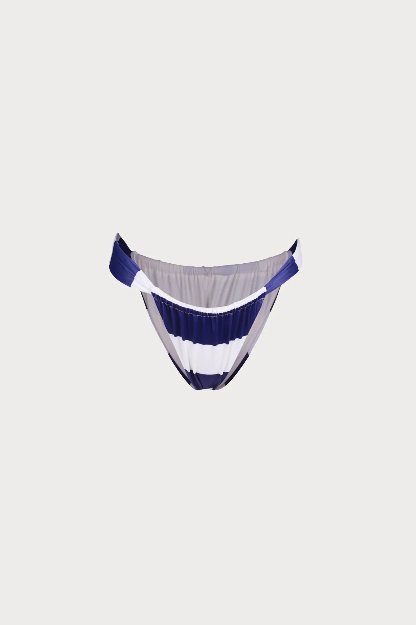 1073-ruched-bottom-navy-cream-stripe-1.webp Ruched Bottom (Navy Cream Stripe)