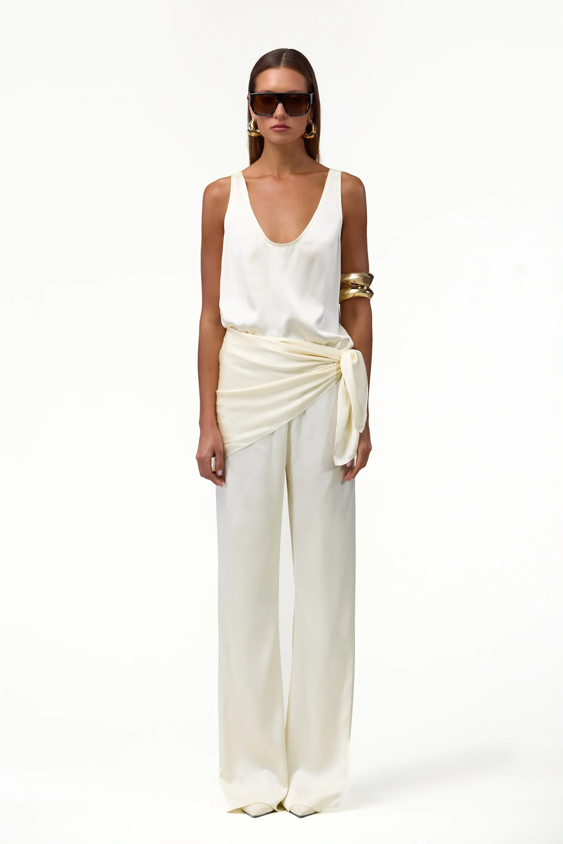 Silk Pant (Cream)