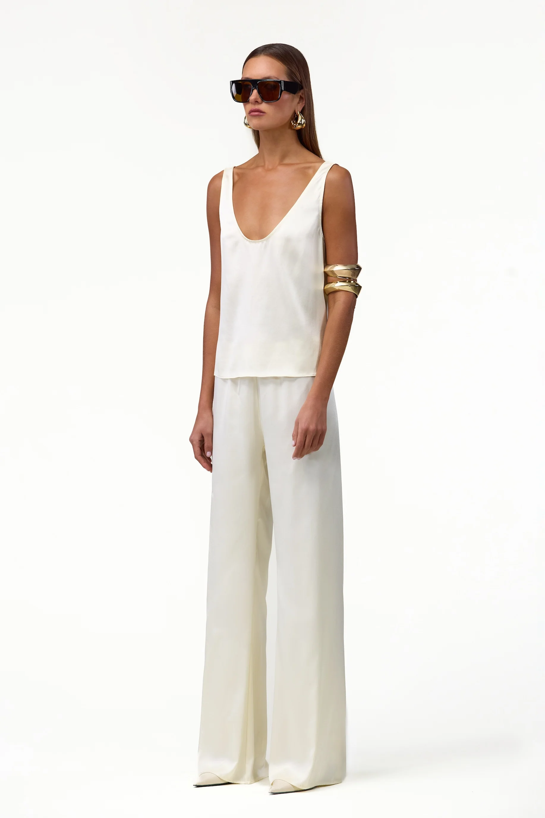 Silk Pant (Cream)