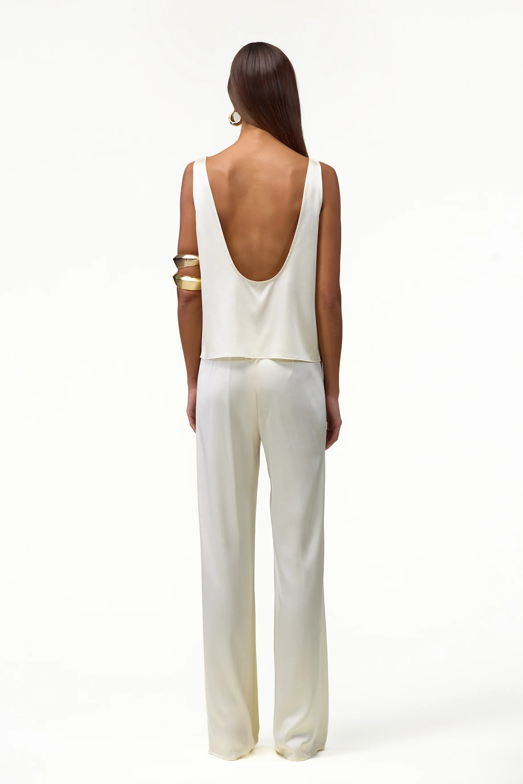 Silk Pant (Cream)