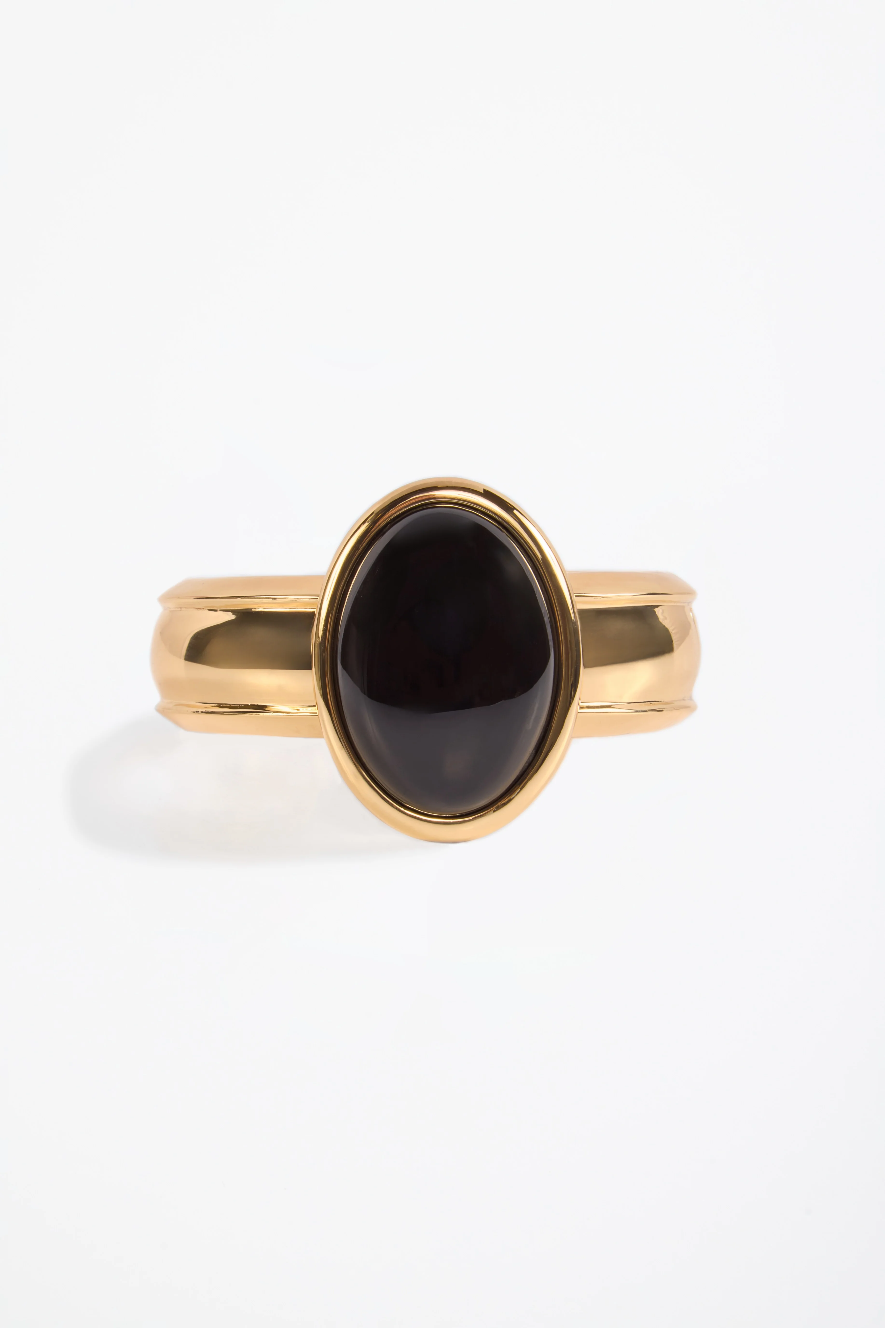 1147-stone-cuff-gold-black-1.webp Stone Cuff (Gold/Black)