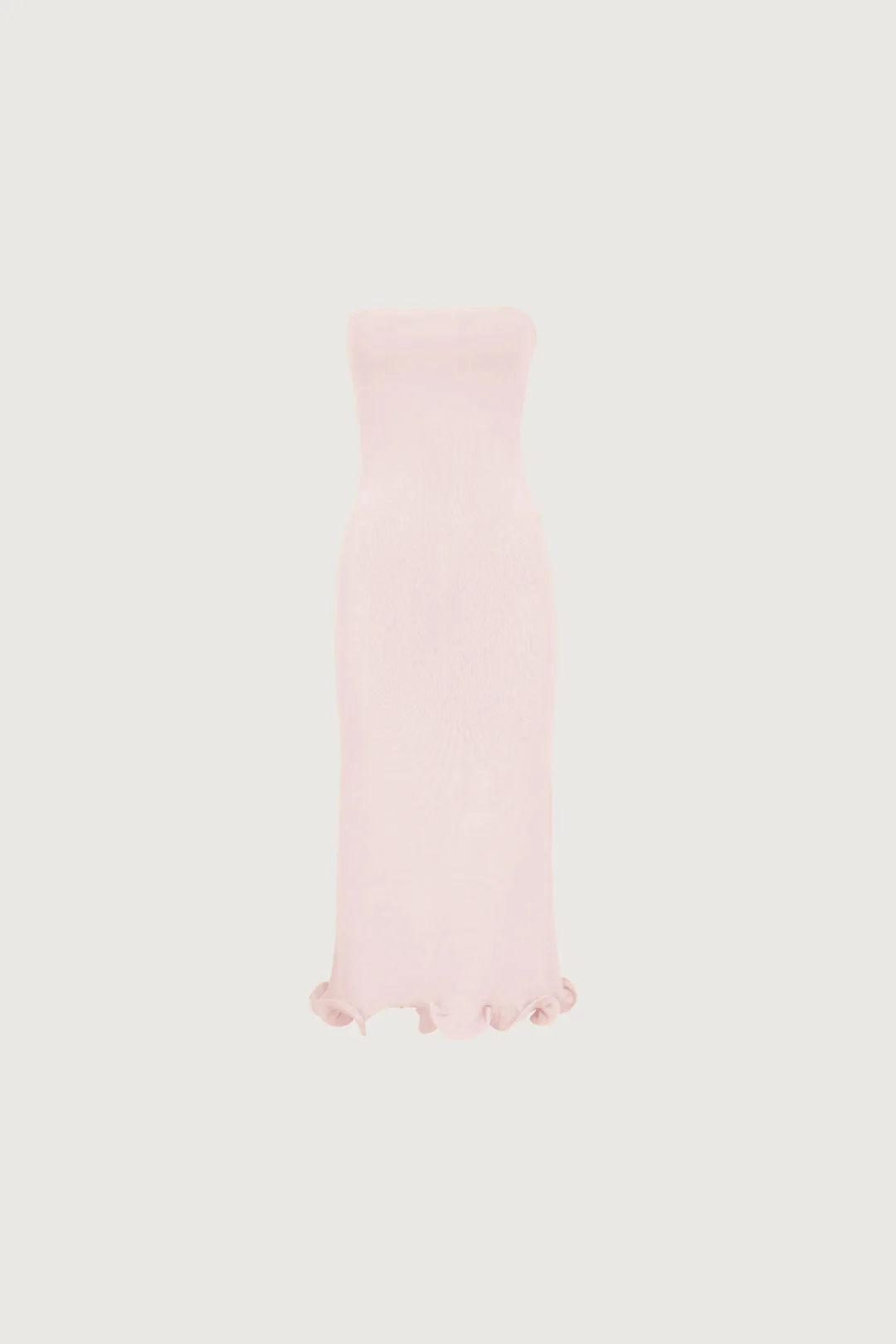 1184-ruffle-hem-strapless-dress-pale-pink-1.webp Ruffle Hem Strapless Dress (Pale Pink)