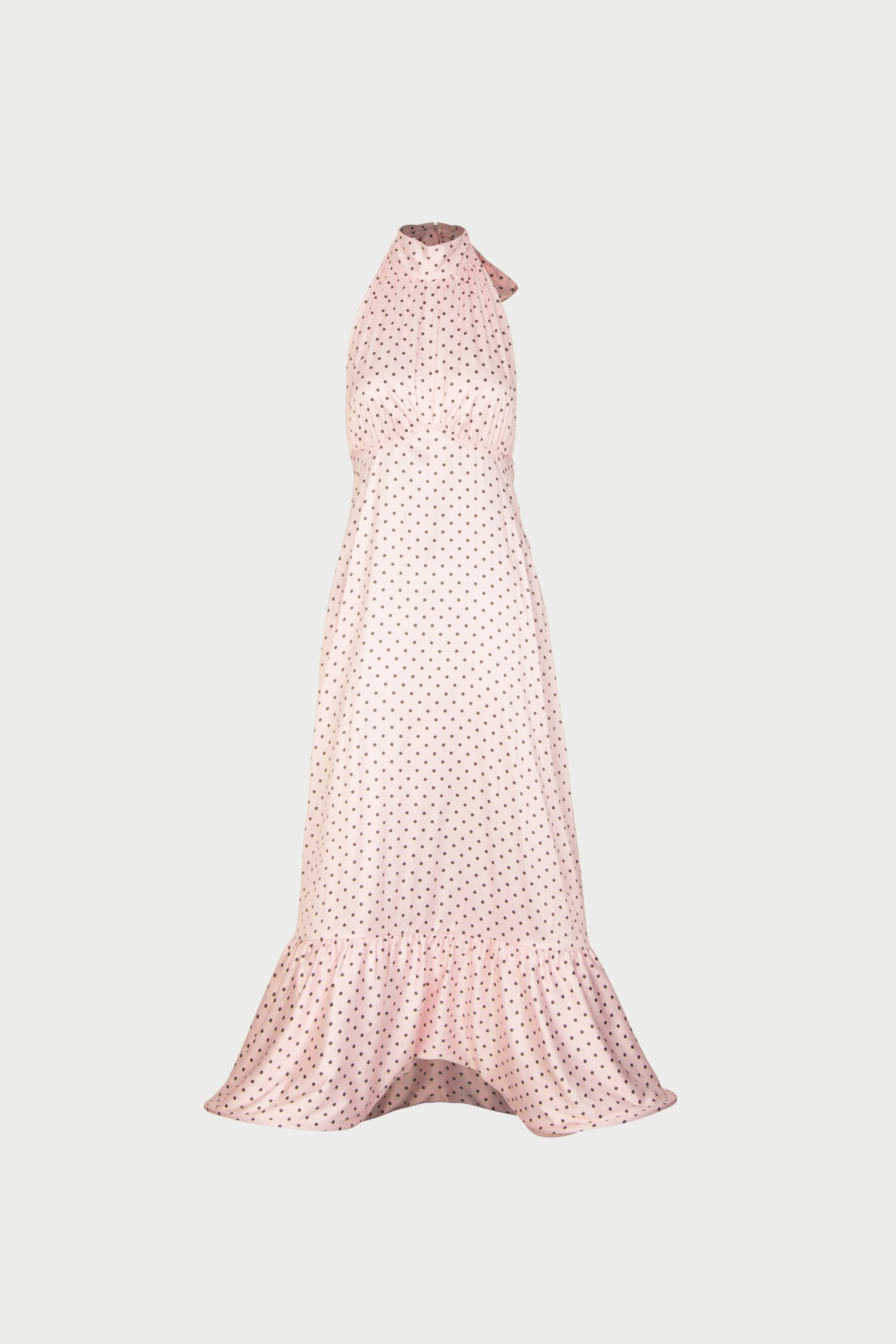 1189-halter-flounce-midi-dress-pink-polka-dot-1.webp Halter Flounce Midi Dress (Pink Polka Dot)