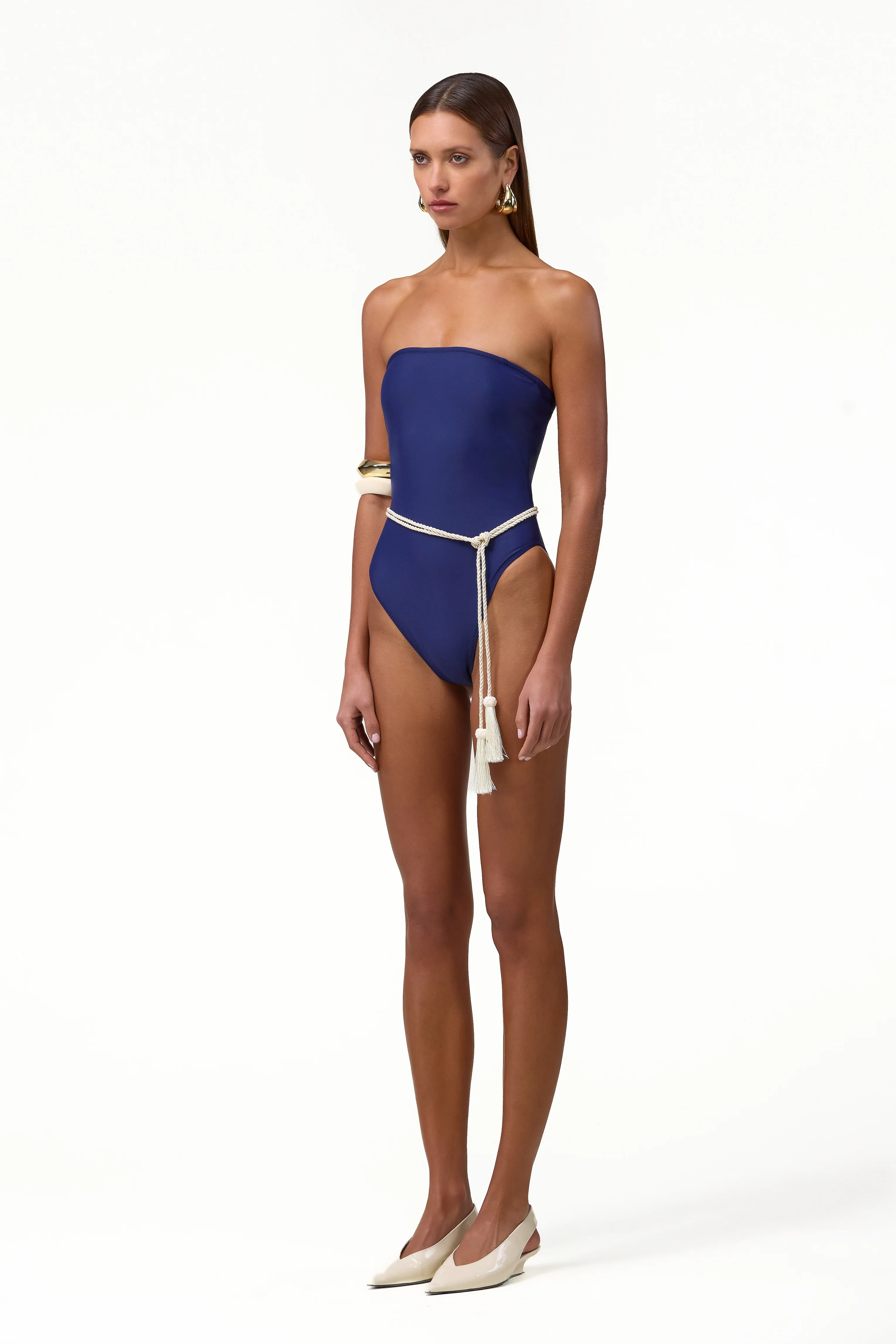 Strapless One Piece (Navy)