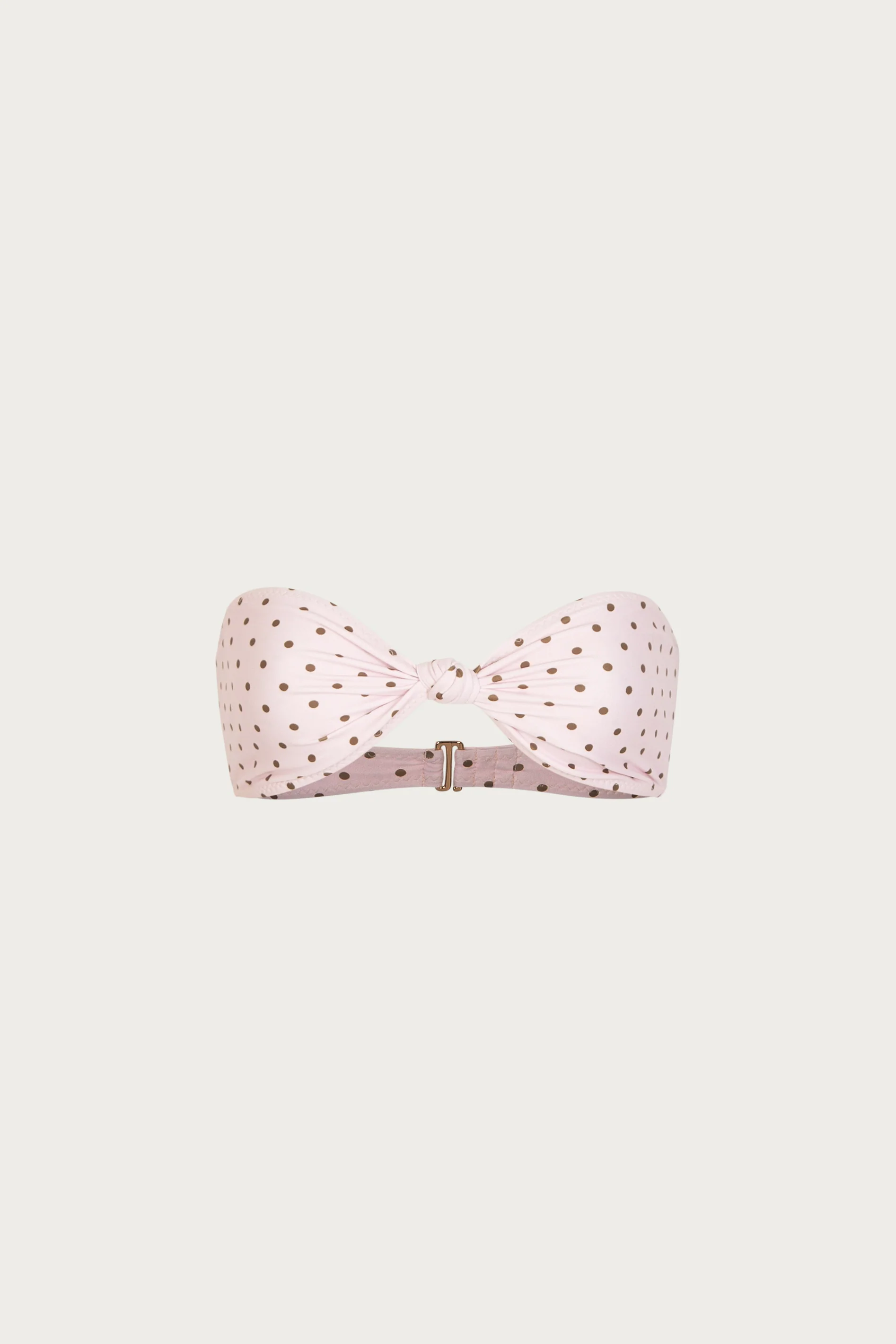 1232-knotted-bandeau-top-pink-brown-polka-dot-1.webp Knotted Bandeau Top (Pink Brown Polka Dot)