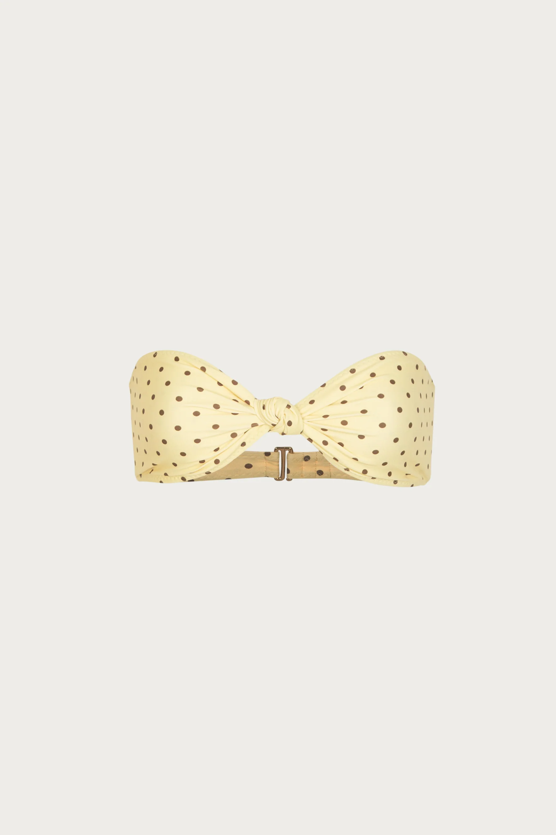 1271-knotted-bandeau-top-yellow-brown-polka-dot-1.webp Knotted Bandeau Top (Yellow Brown Polka Dot)