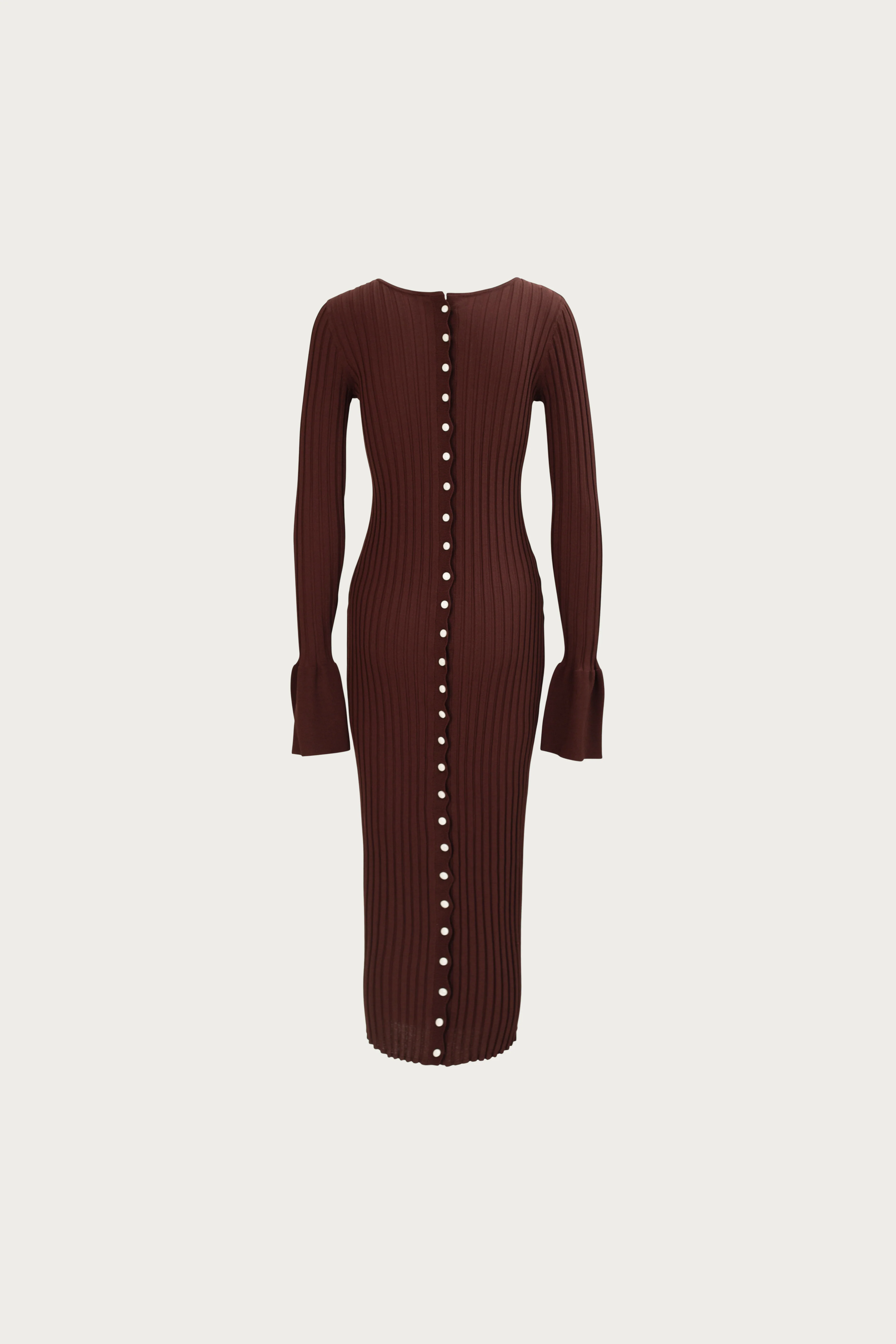 1357-cuffed-ribbed-knit-dress-chocolate-brown-4.webp Cuffed Ribbed Knit Dress (Chocolate Brown)