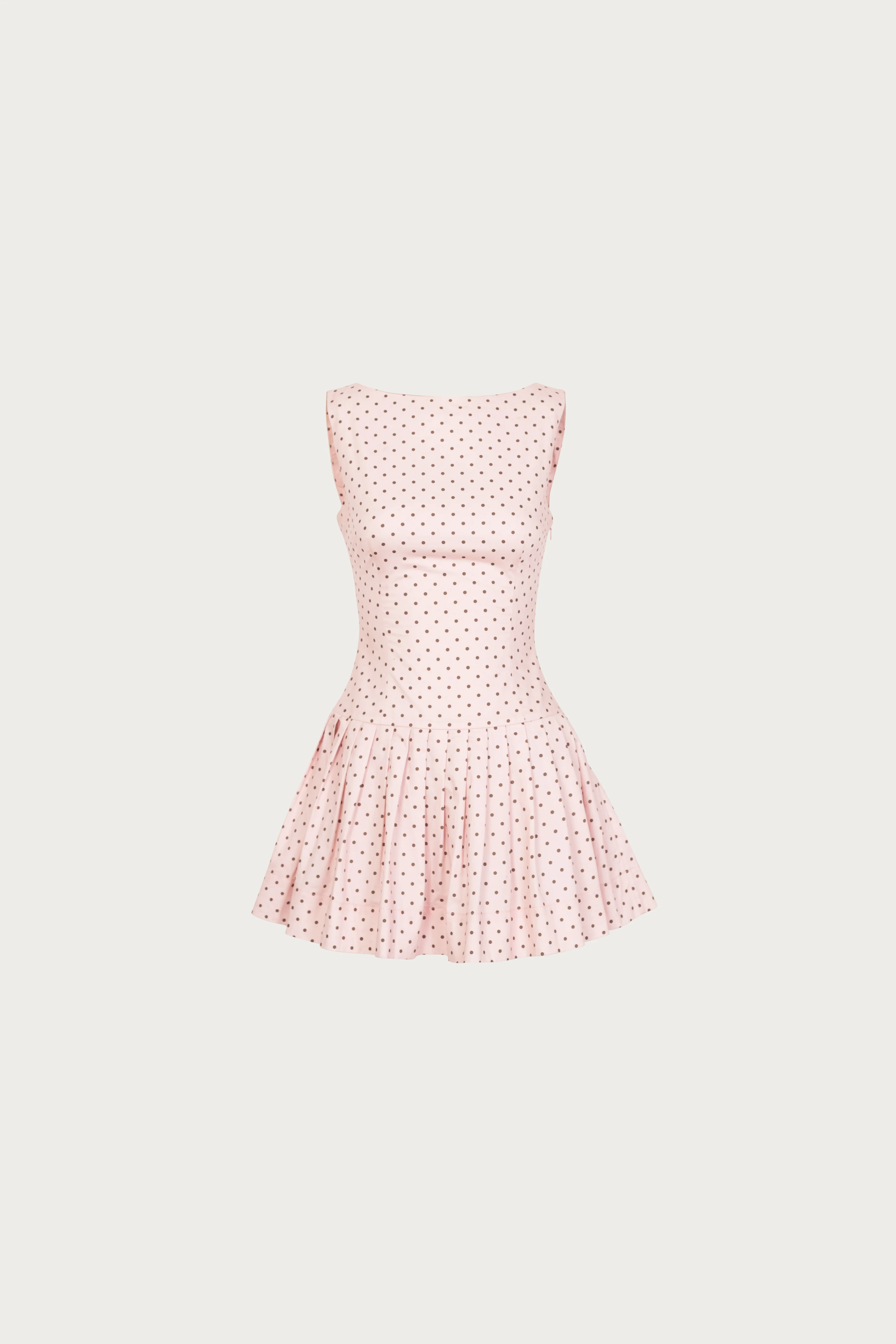 1621-poplin-mini-dress-pink-polka-dot-1.webp Poplin Mini Dress (Pink Polka Dot)
