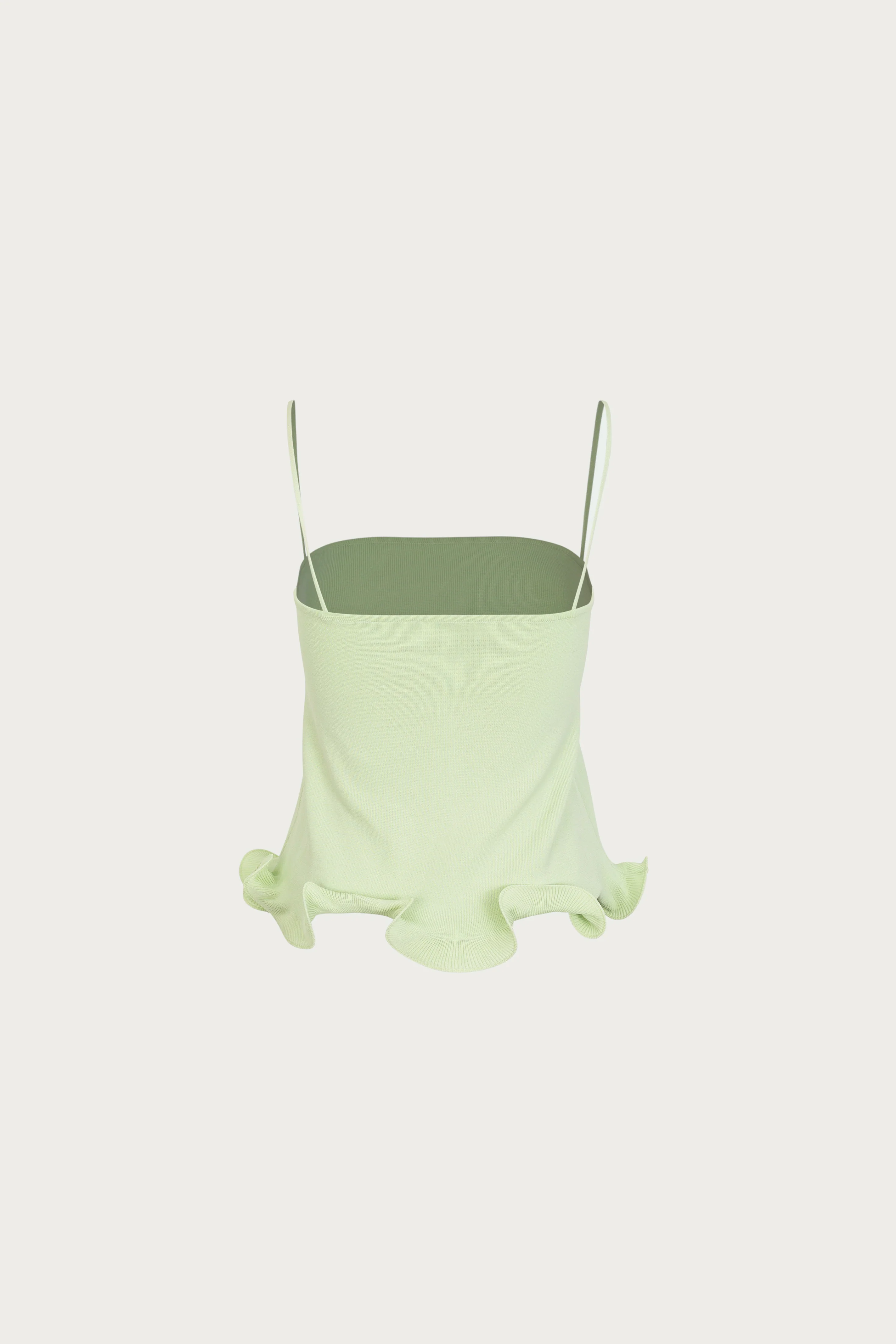 Ruffle Hem Tank Top (Mint)