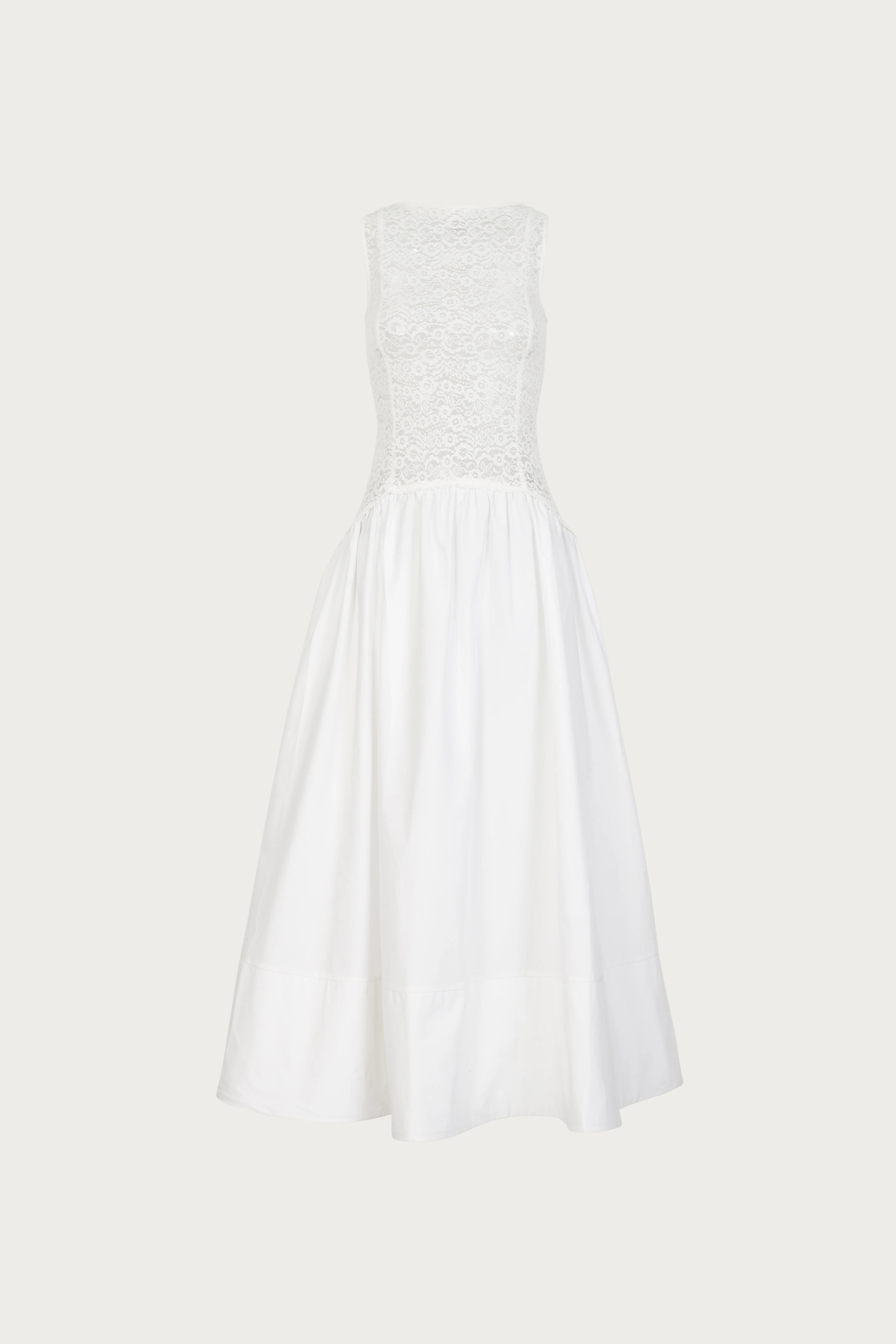1696-french-lace-poplin-dress-white-1.webp French Lace Poplin Dress (White)