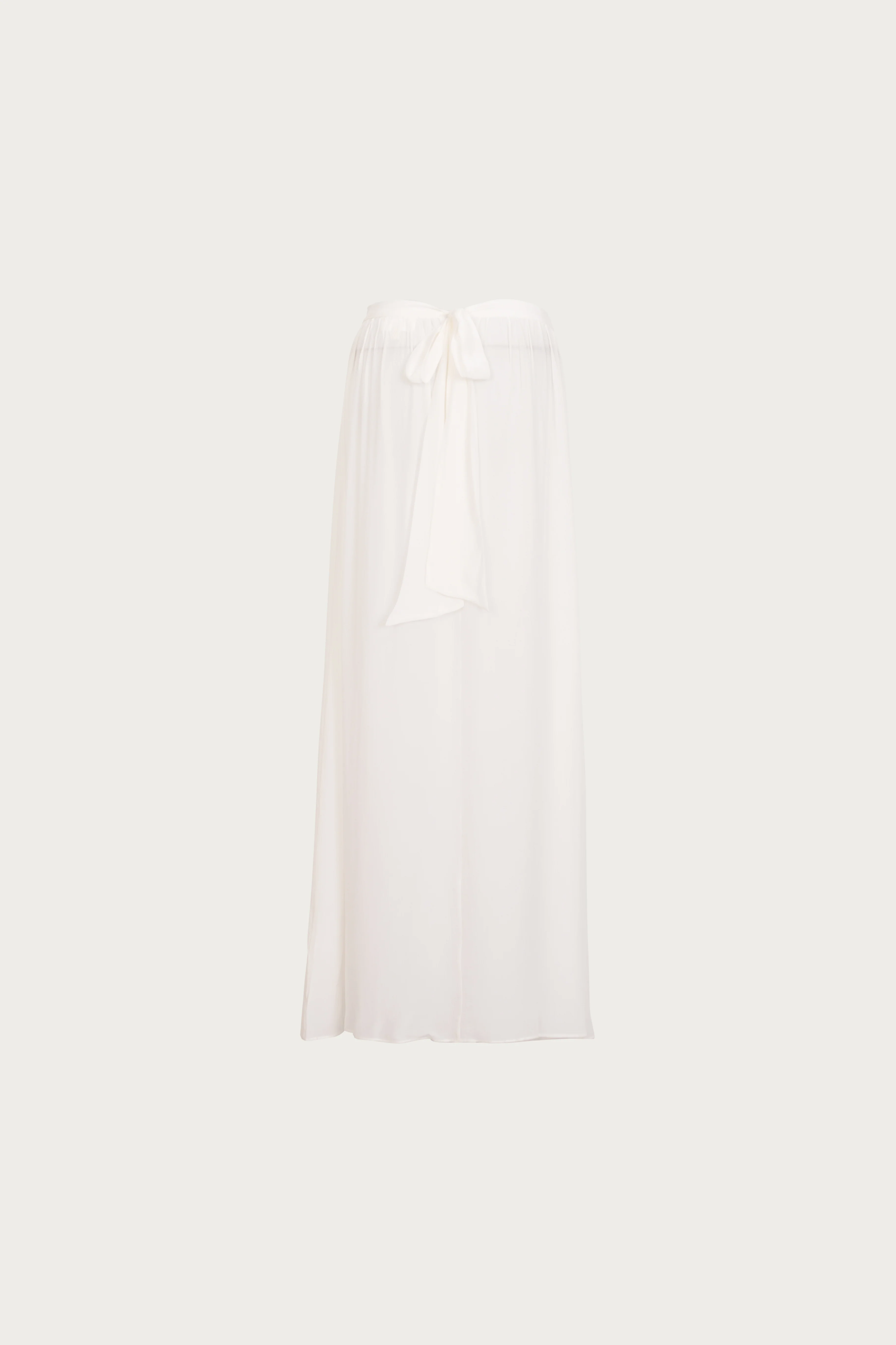 Chiffon Maxi Skirt (Cream)