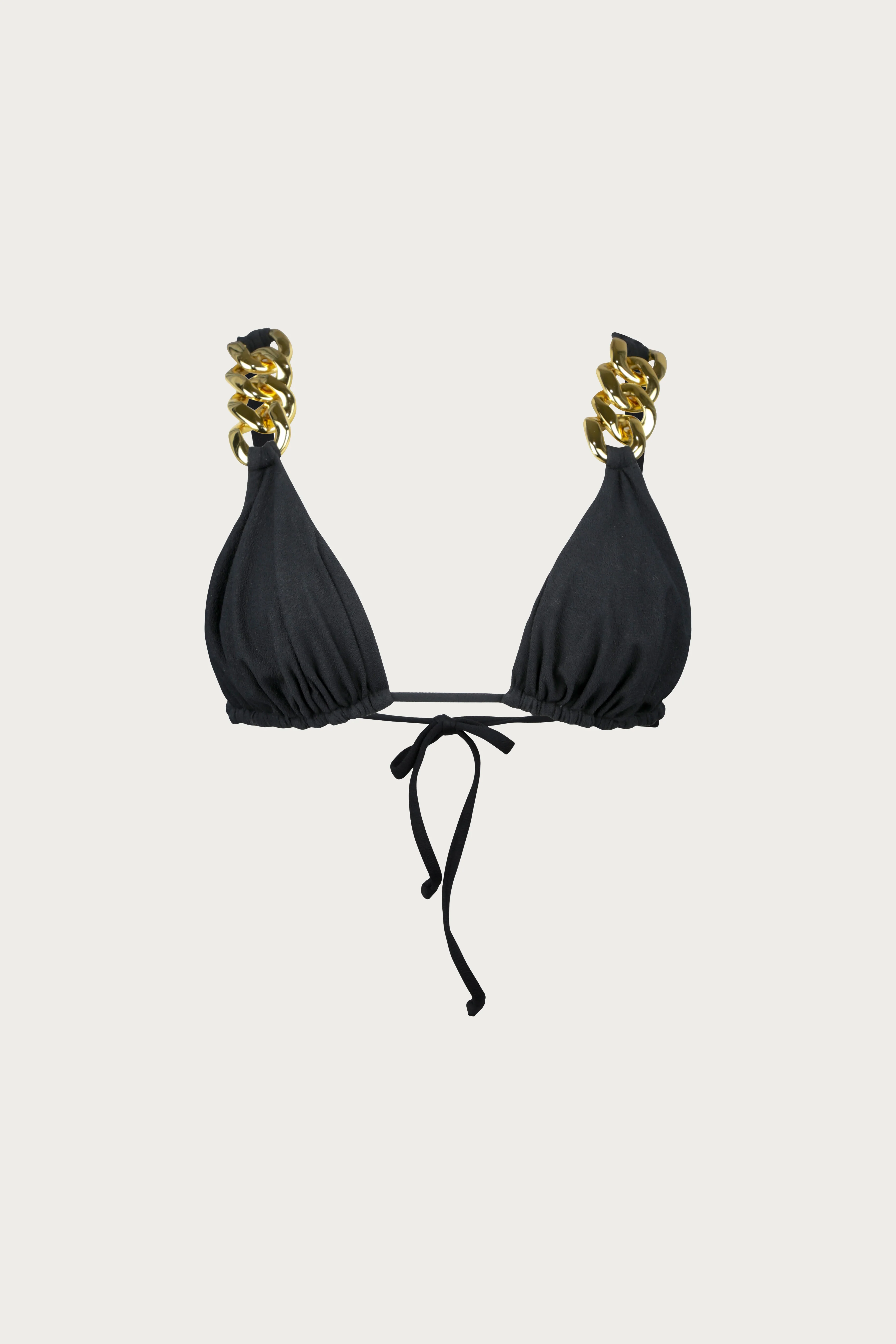 1939-gold-chain-triangle-faux-suede-black-1.webp Gold Chain Triangle (Faux Suede Black)