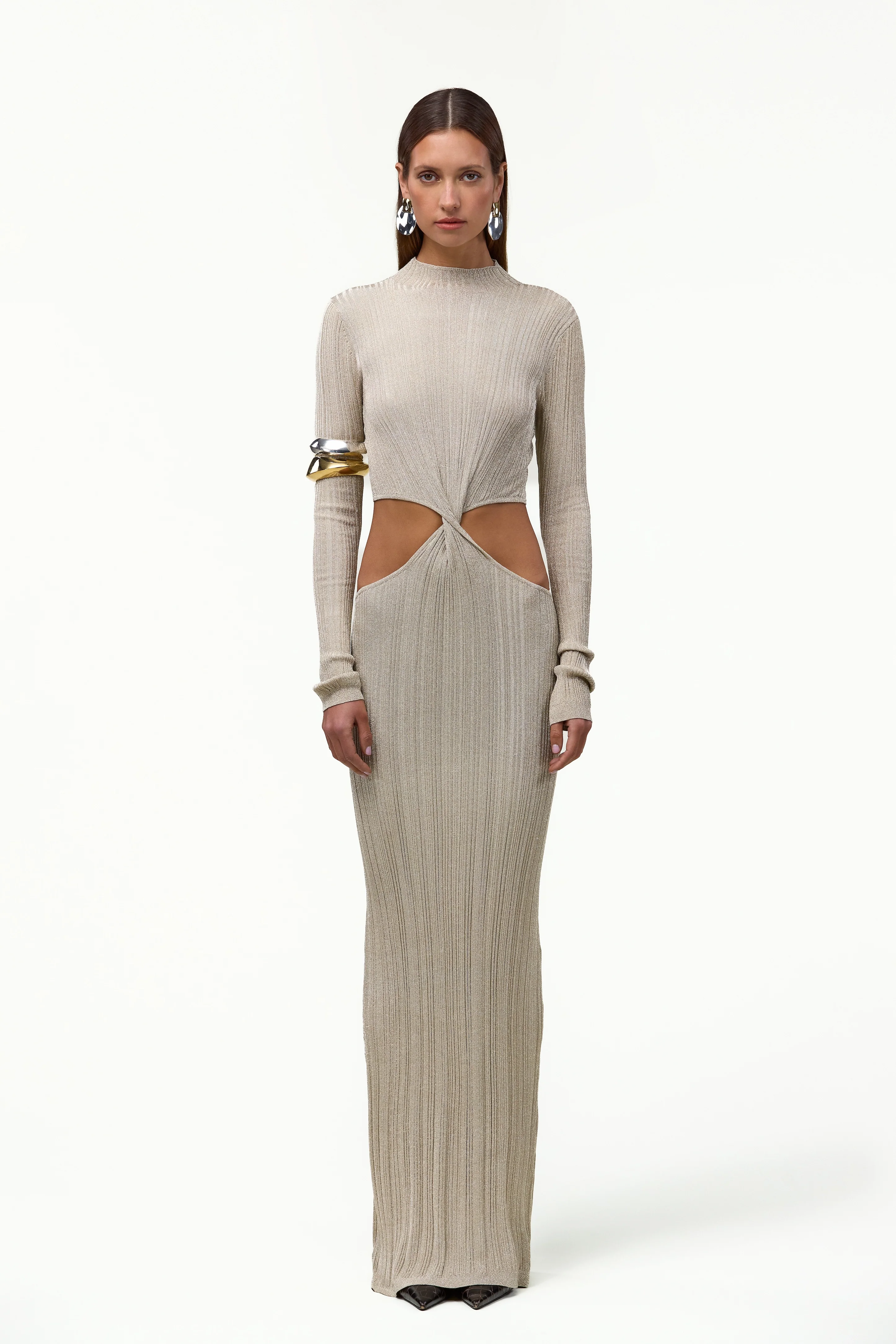 1986-metallic-twist-maxi-dress-gold-1.webp Metallic Twist Maxi Dress (Gold)
