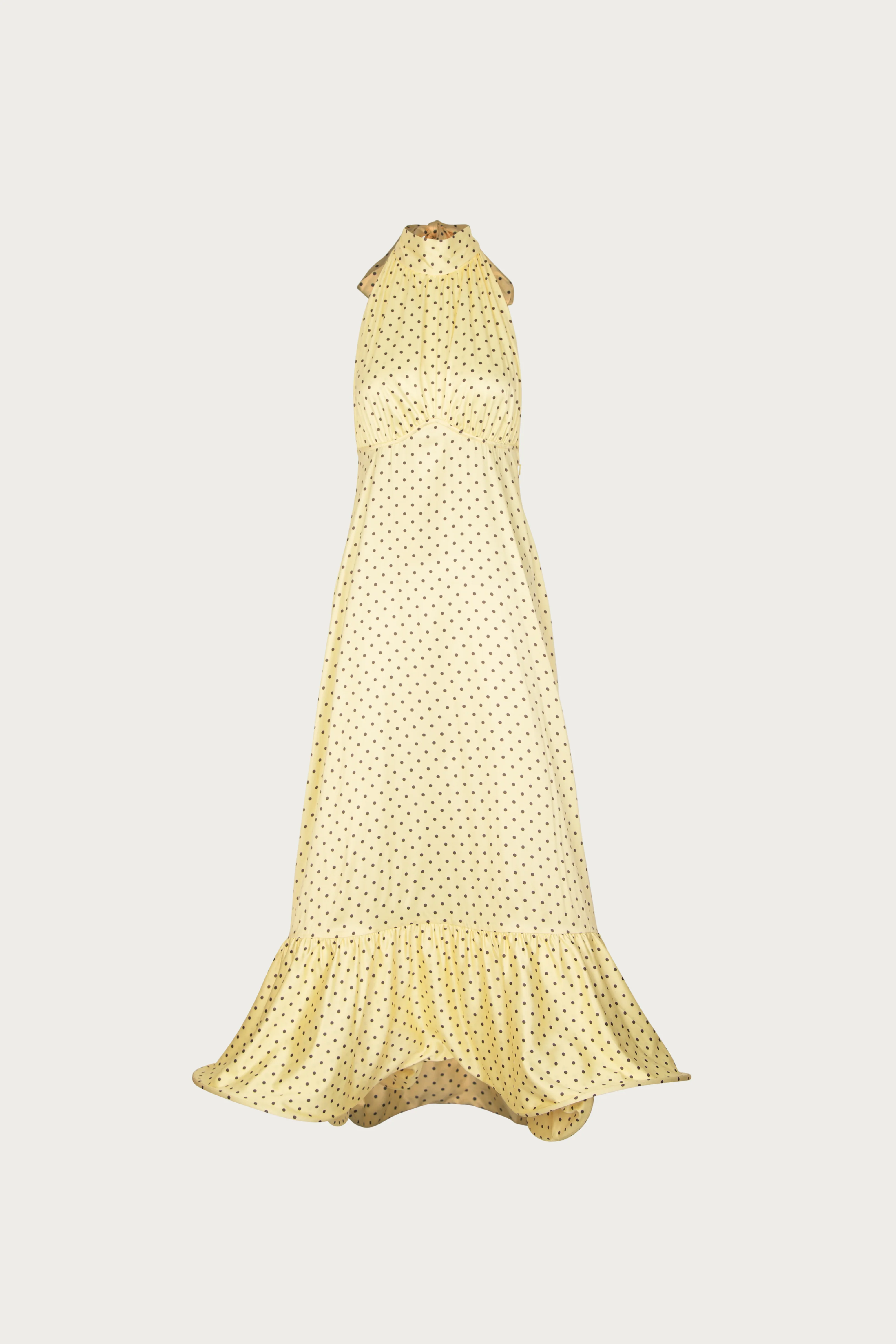 2053-halter-flounce-midi-dress-yellow-polka-dot-1.webp Halter Flounce Midi Dress (Yellow Polka Dot)