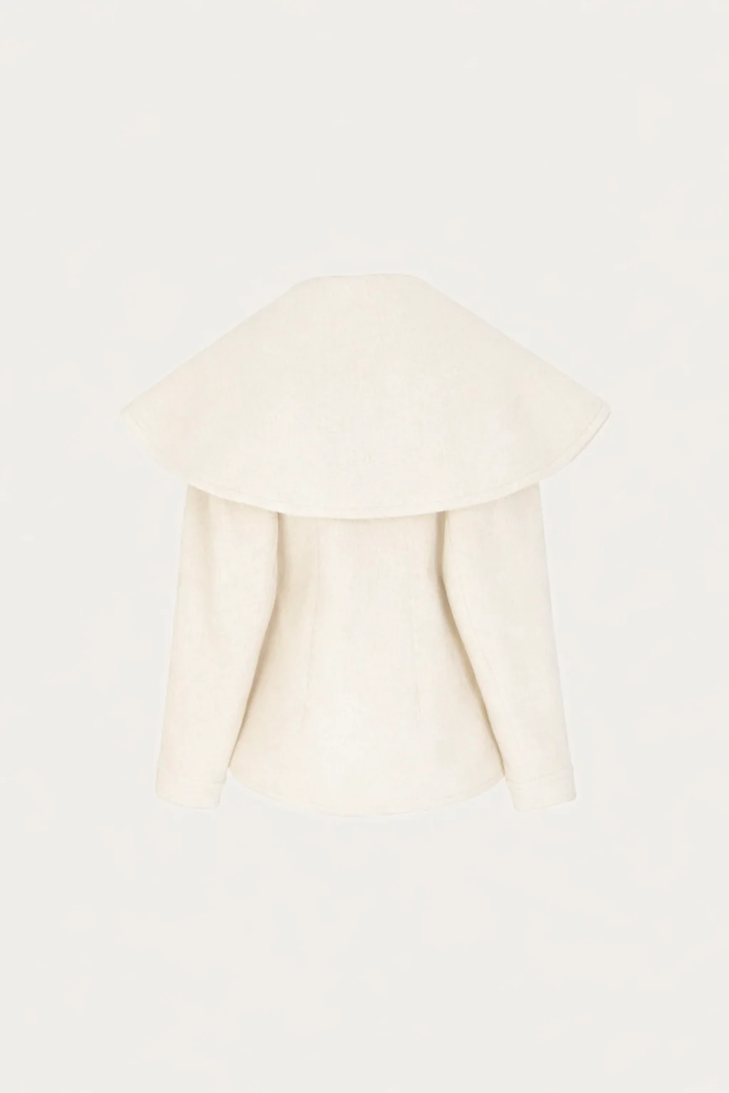 Short Wool Coat (Cream)