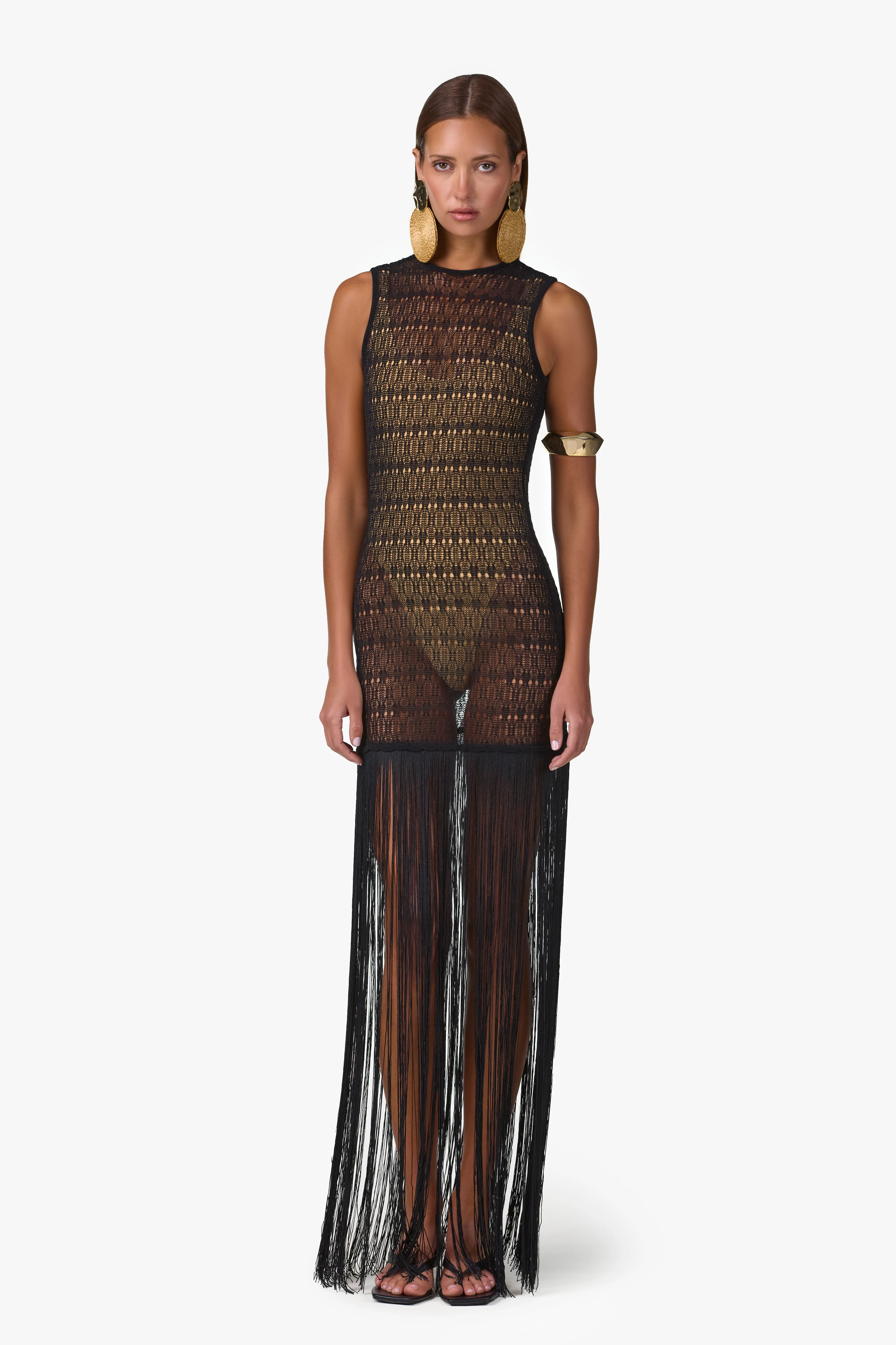 2230-fringe-knit-maxi-dress-black-1.webp Fringe Knit Maxi Dress (Black)