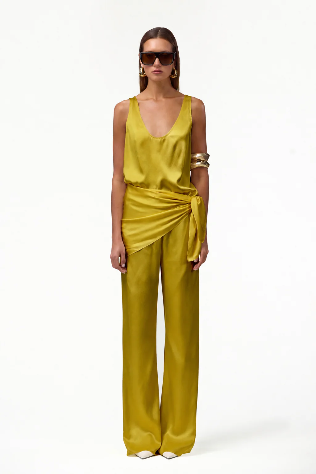 Silk Tank (Chartreuse)