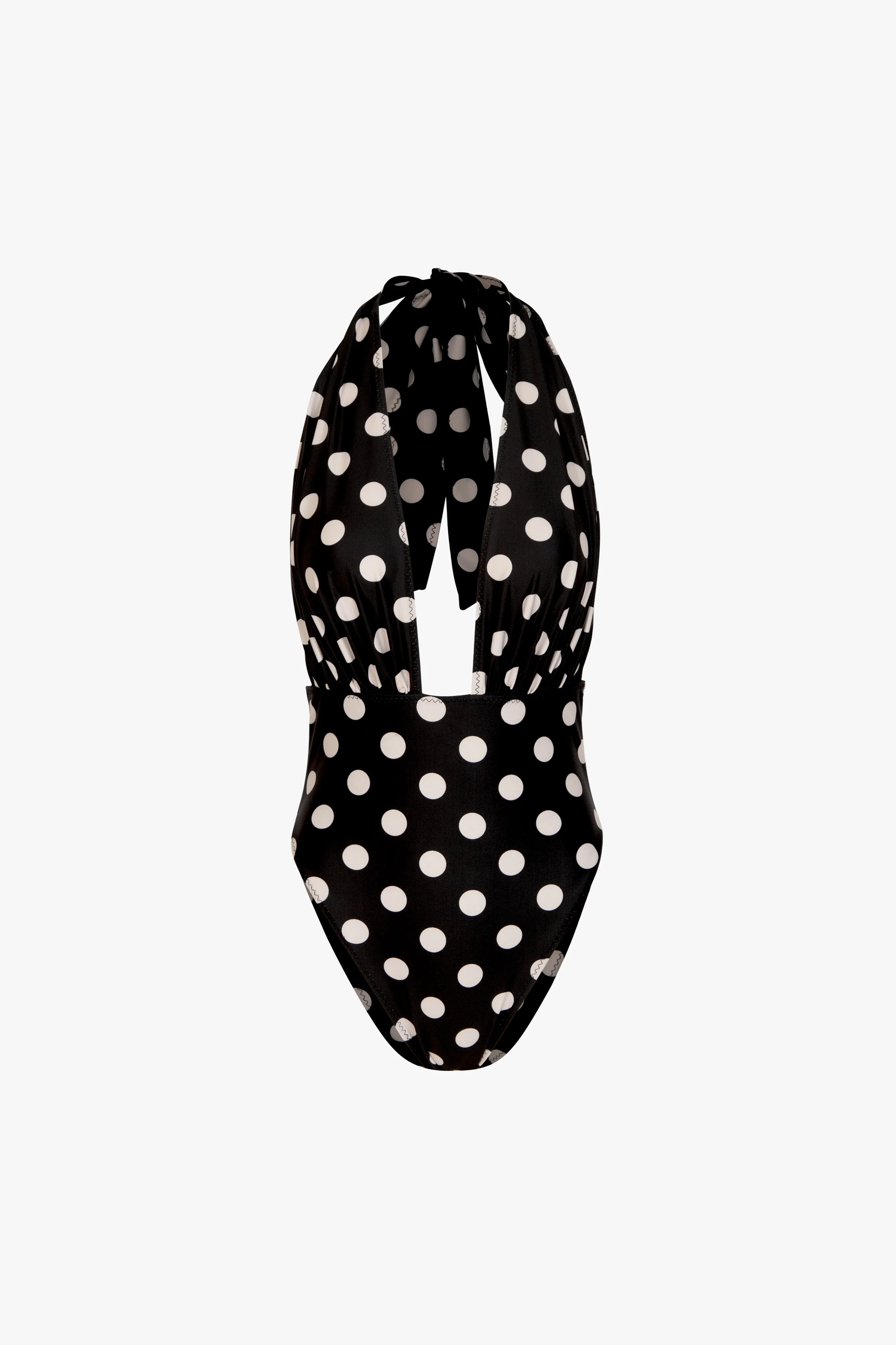 228-v-one-piece-black-taupe-polka-dot-1.webp V One Piece (Black Taupe Polka Dot)