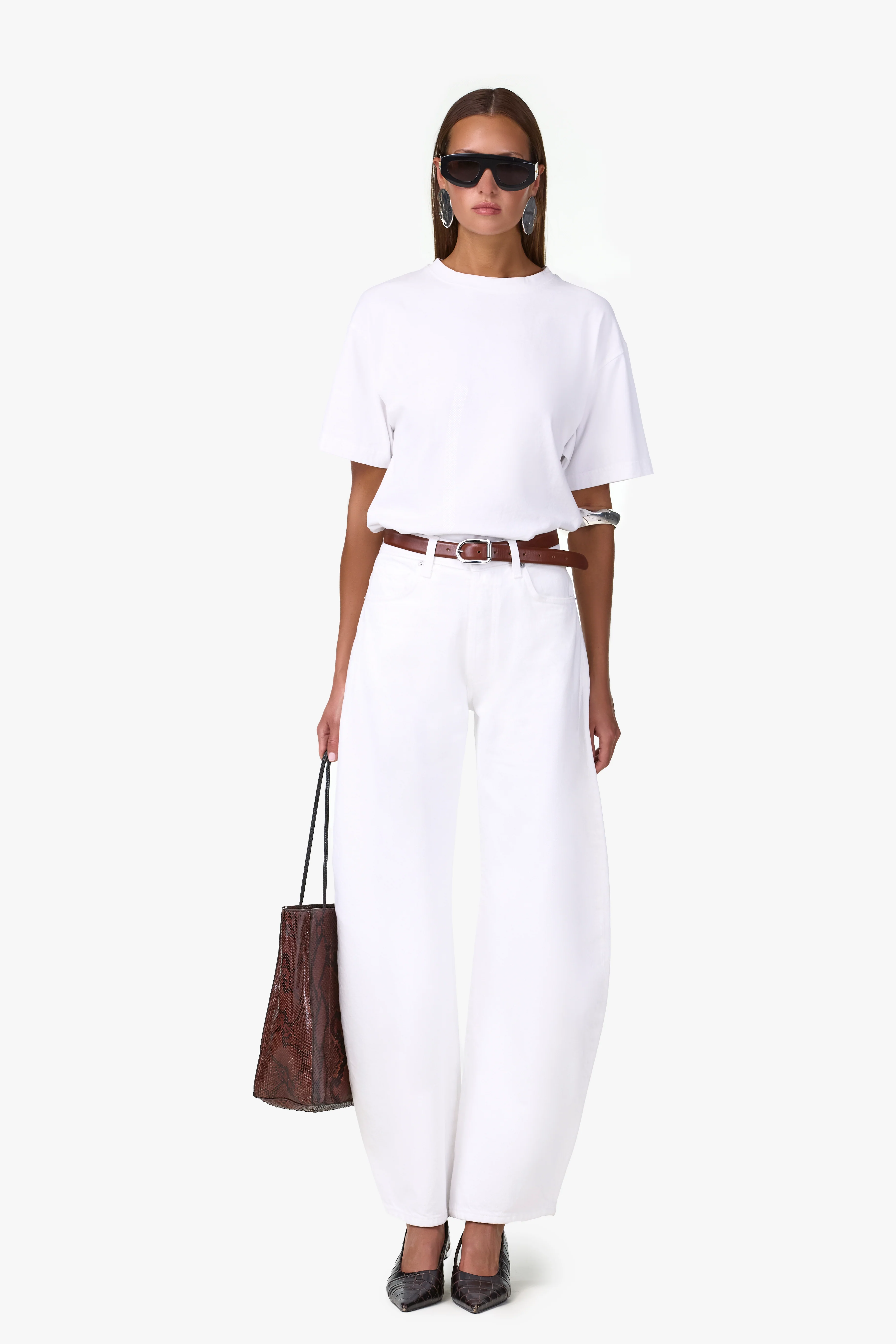 The Barrel Jean (White)