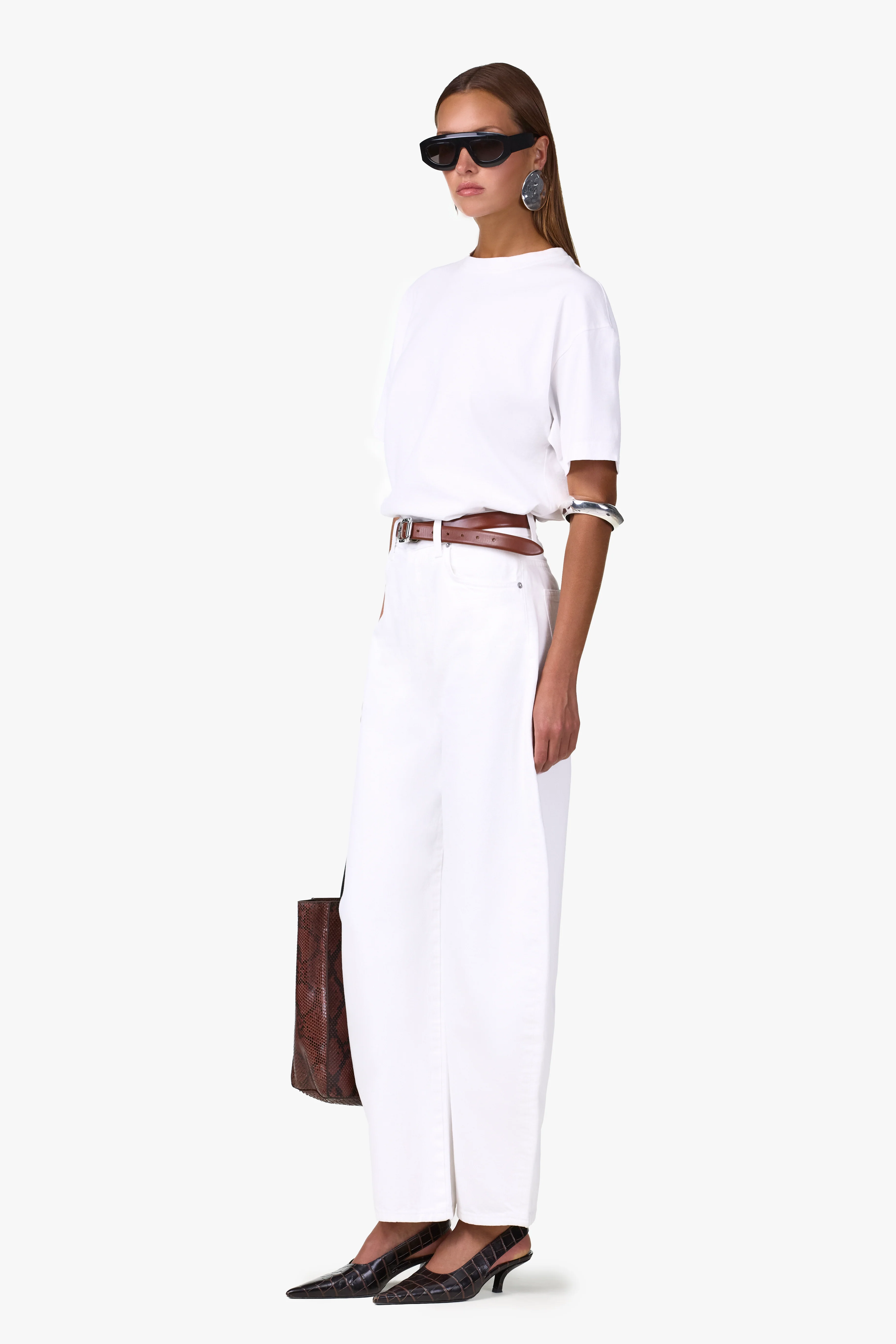 The Barrel Jean (White)
