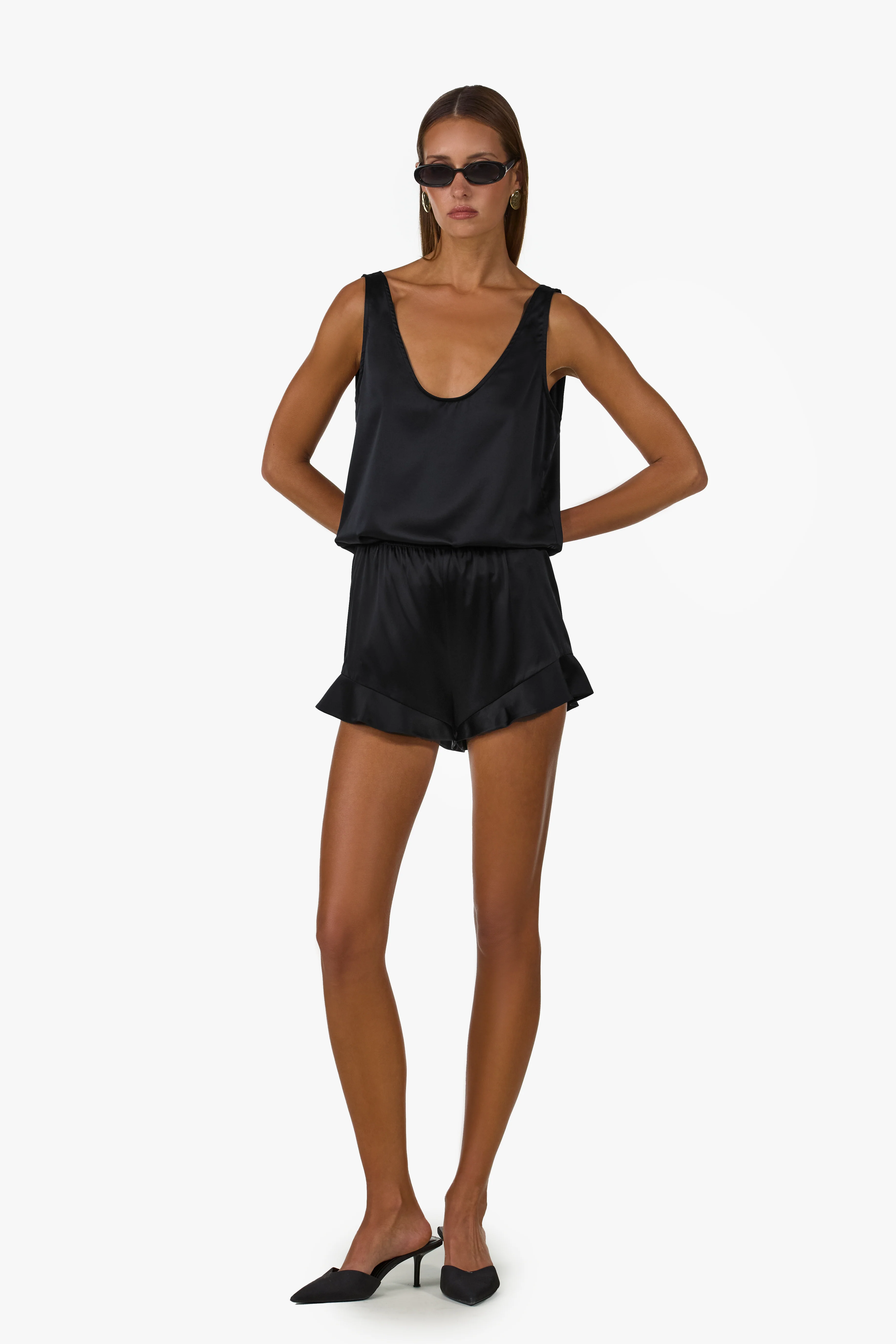 2486-silk-ruffle-short-black-1.webp Silk Ruffle Short (Black)