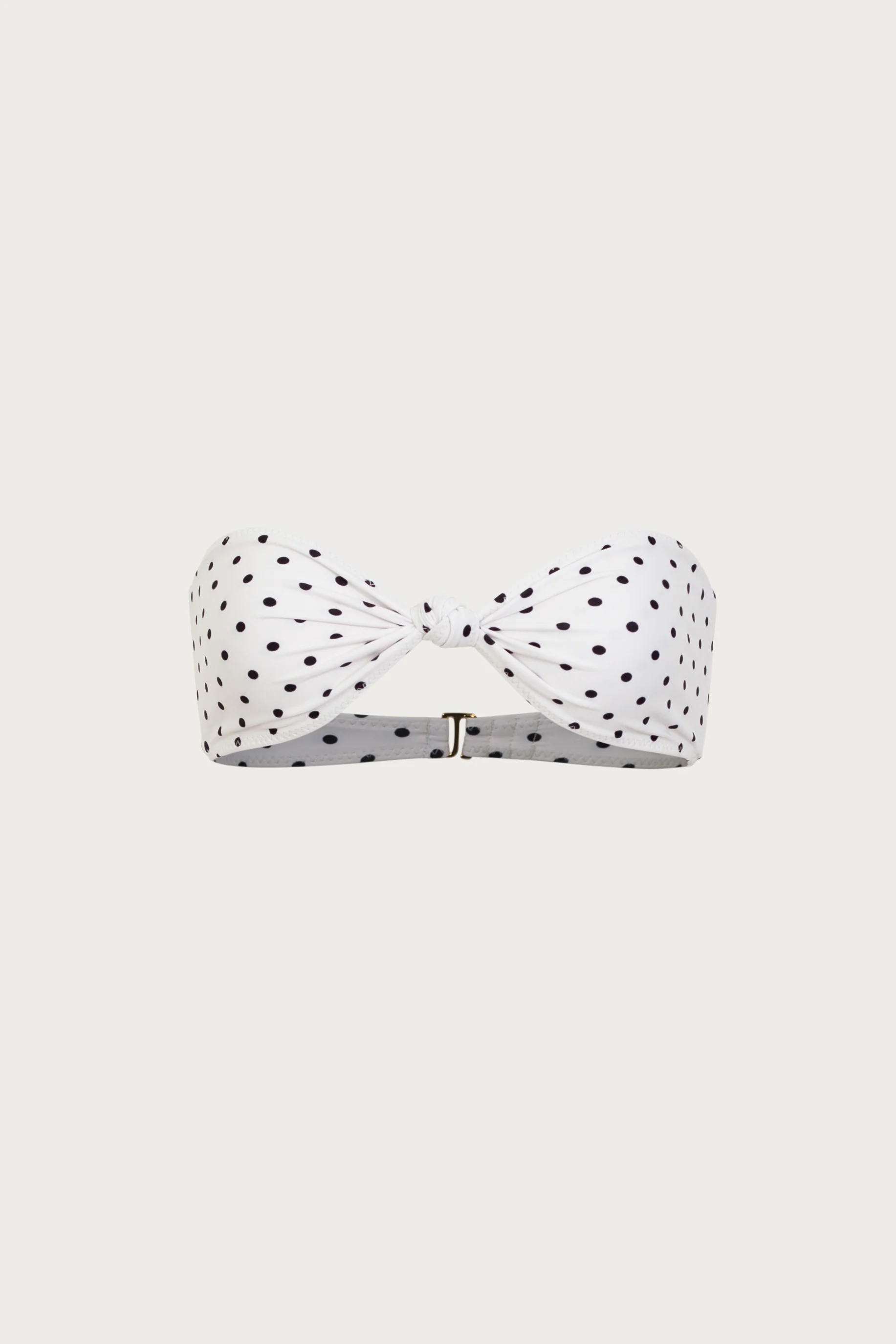 2841-knotted-bandeau-top-cream-black-polka-dot-1.webp Knotted Bandeau Top (Cream Black Polka Dot)