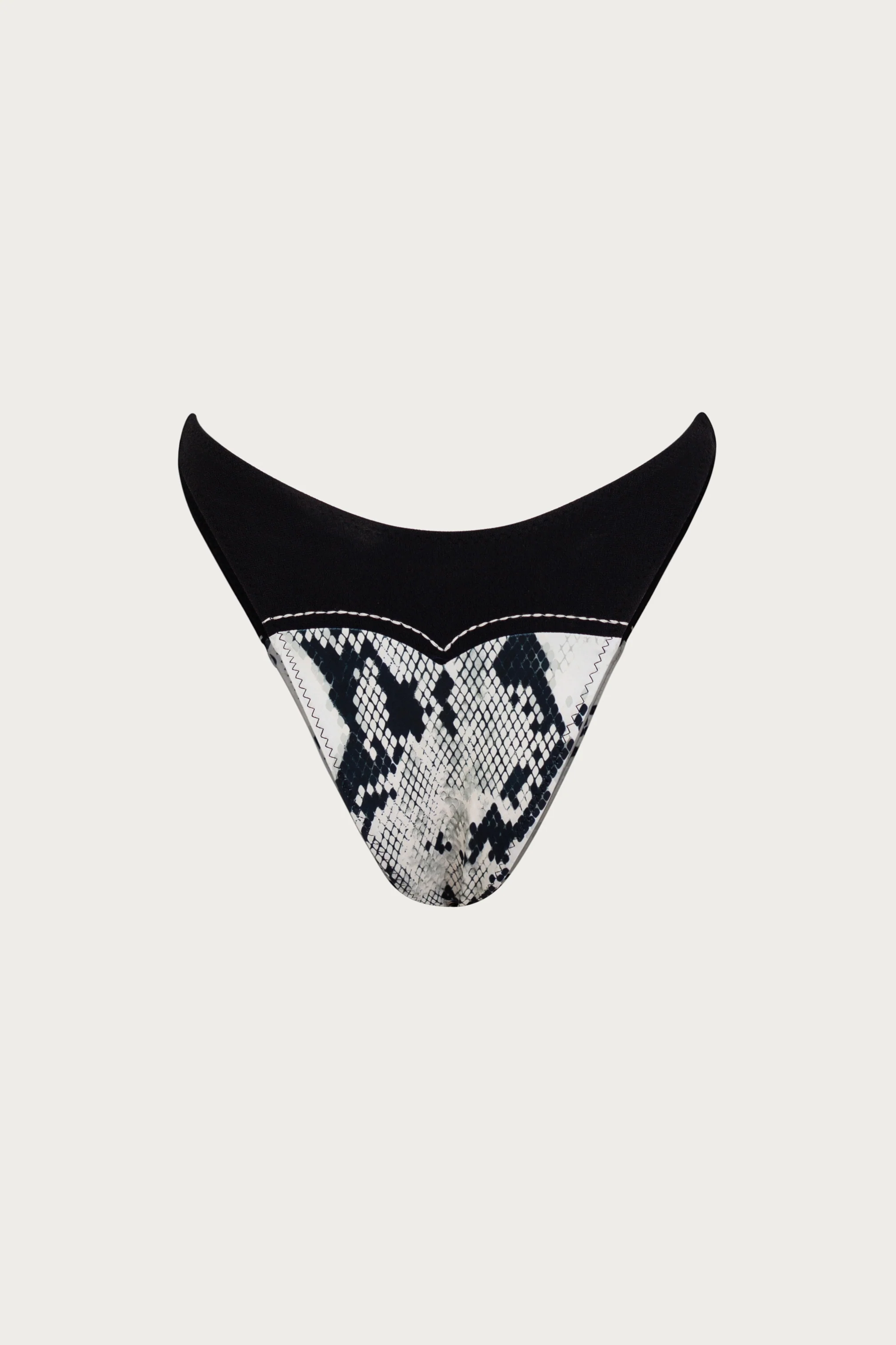 Western 90s Bottom (Python/Faux Suede Black)