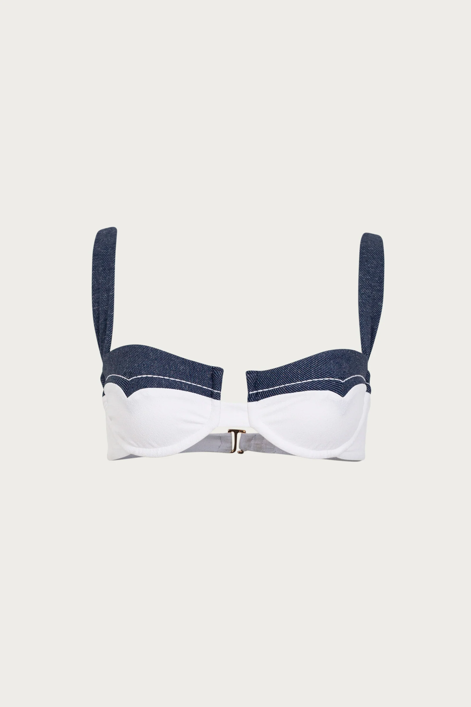 2931-western-underwire-top-faux-suede-white-dark-denim-1.webp Western Underwire Top (Faux Suede White/Dark Denim)