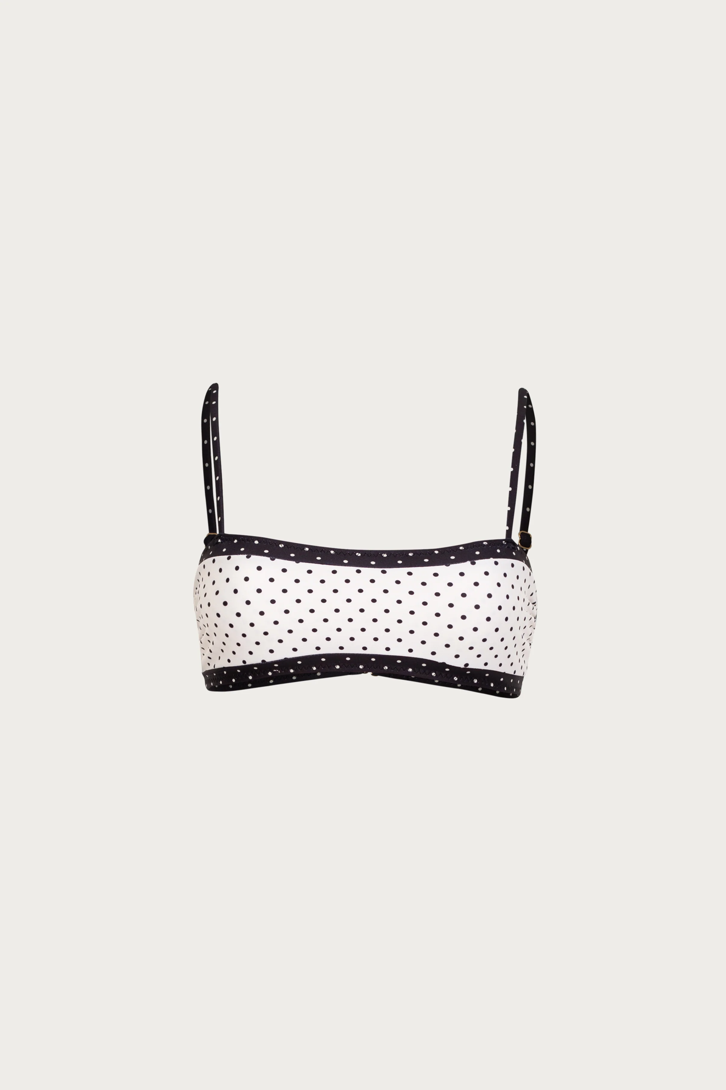 3218-bandeau-top-cream-black-polka-dot-black-1.webp Bandeau Top (Cream Black Polka Dot/Black)