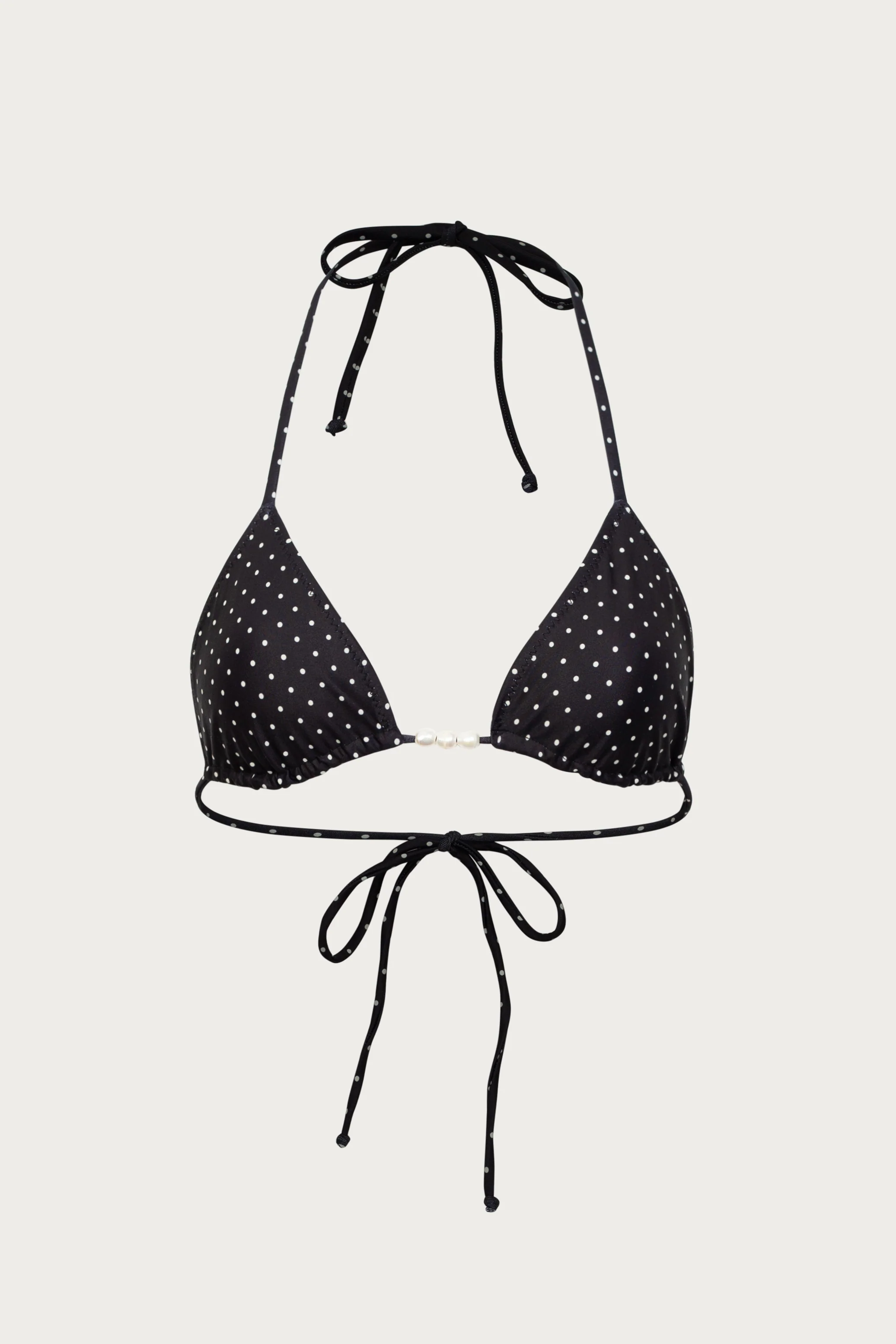 3239-beaded-triangle-top-black-cream-polka-dot-1.webp Beaded Triangle Top (Black Cream Polka Dot)