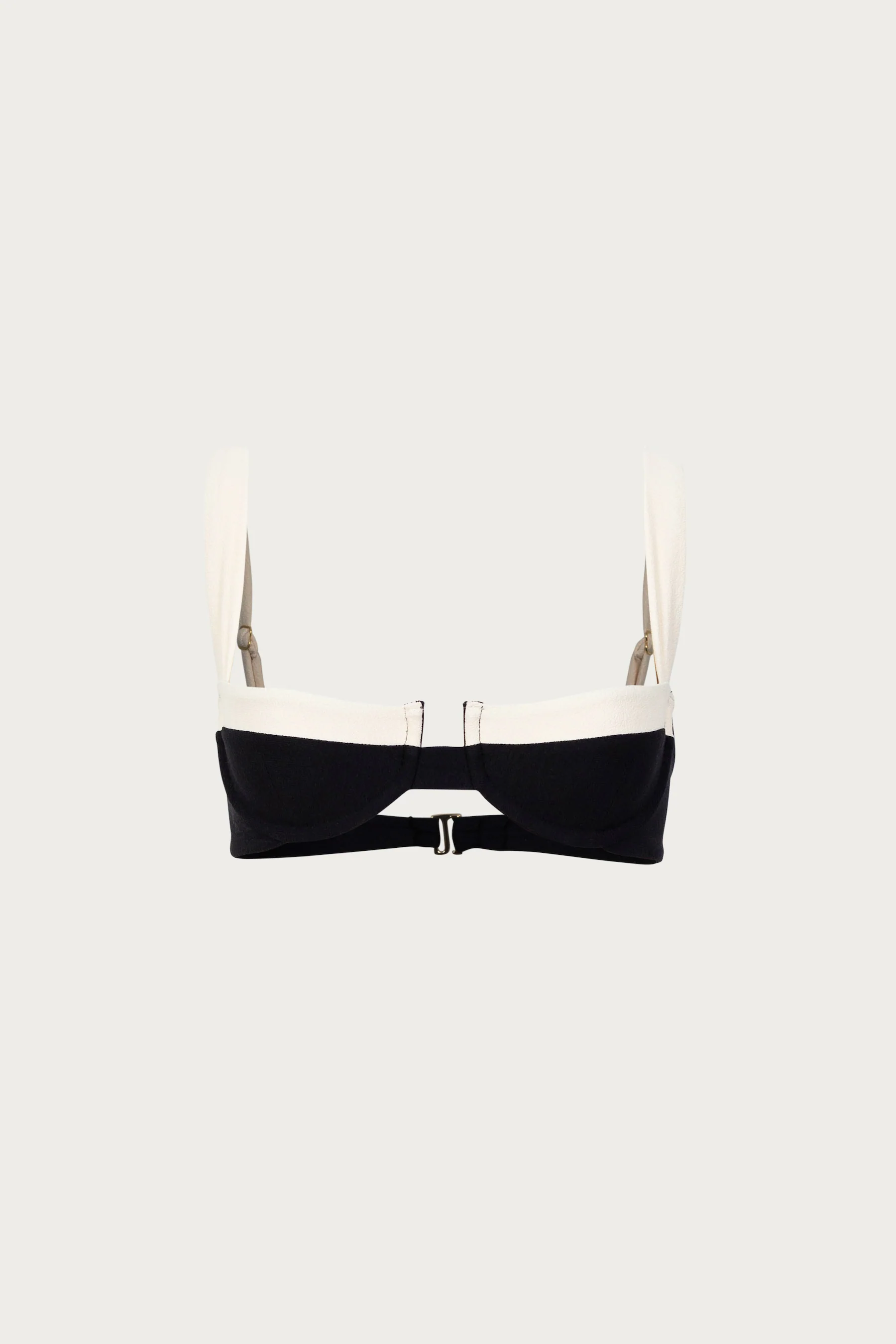 3344-underwire-top-faux-suede-black-cream-1.webp Underwire Top (Faux Suede Black/Cream)