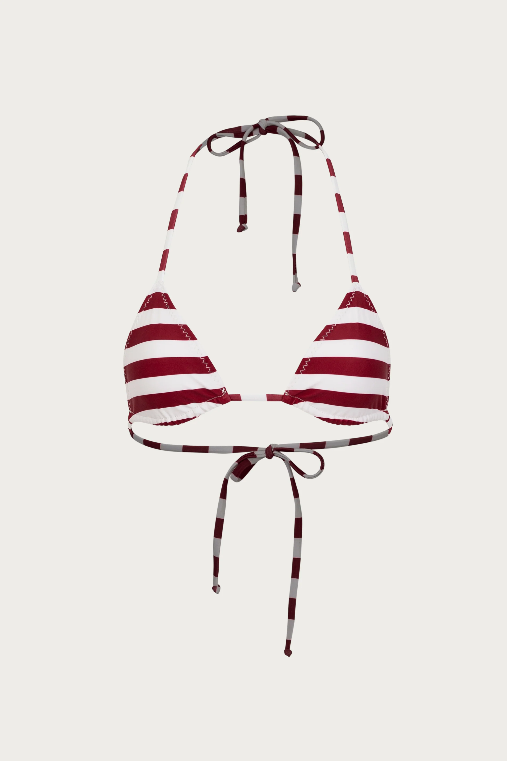 Triangle Top (Burgundy Stripe)