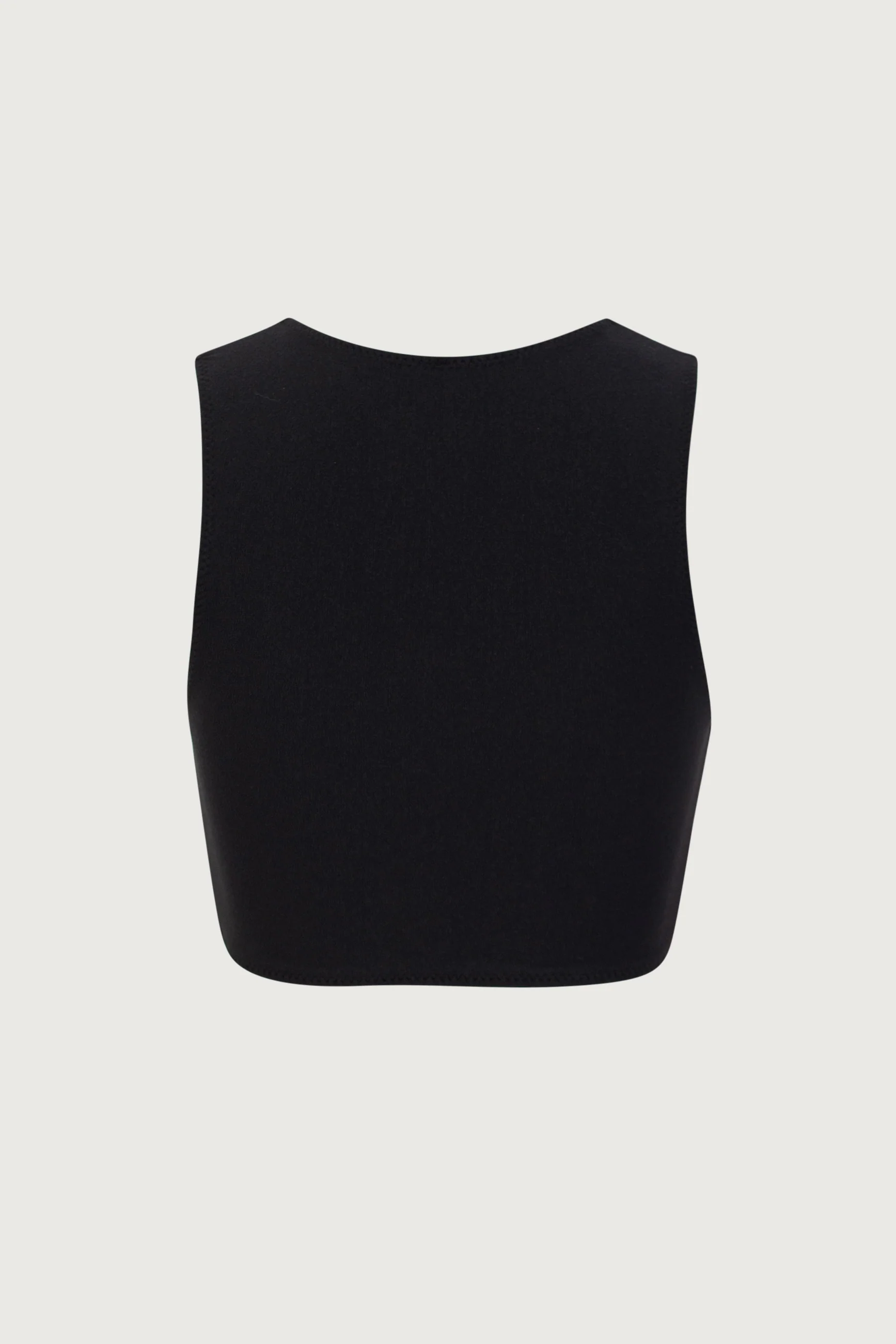 3855-rosette-tank-top-faux-suede-black-black-3.webp Rosette Tank Top (Faux Suede Black/Black)