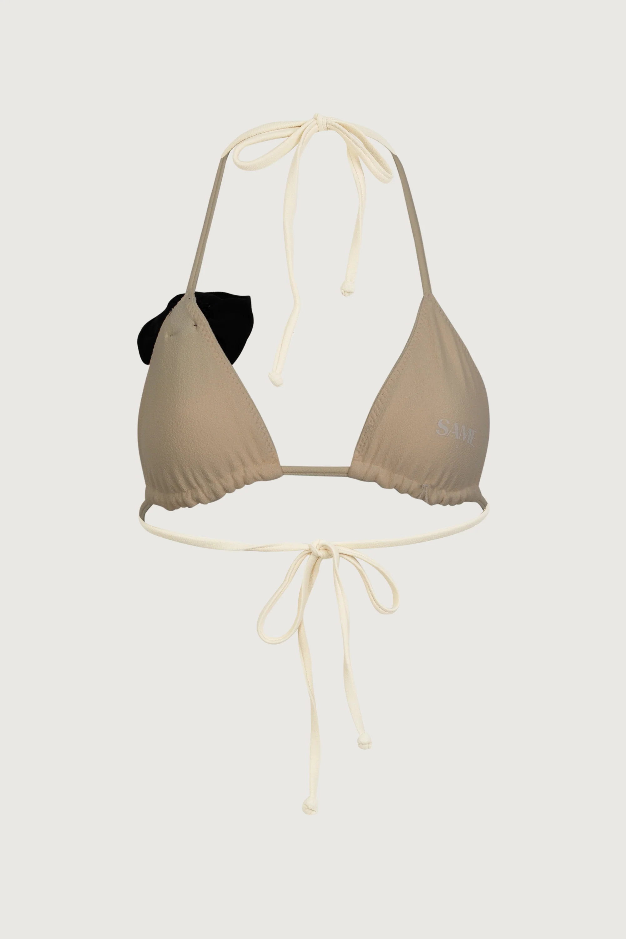 3870-rosette-triangle-top-faux-suede-cream-black-3.webp Rosette Triangle Top (Faux Suede Cream/Black)