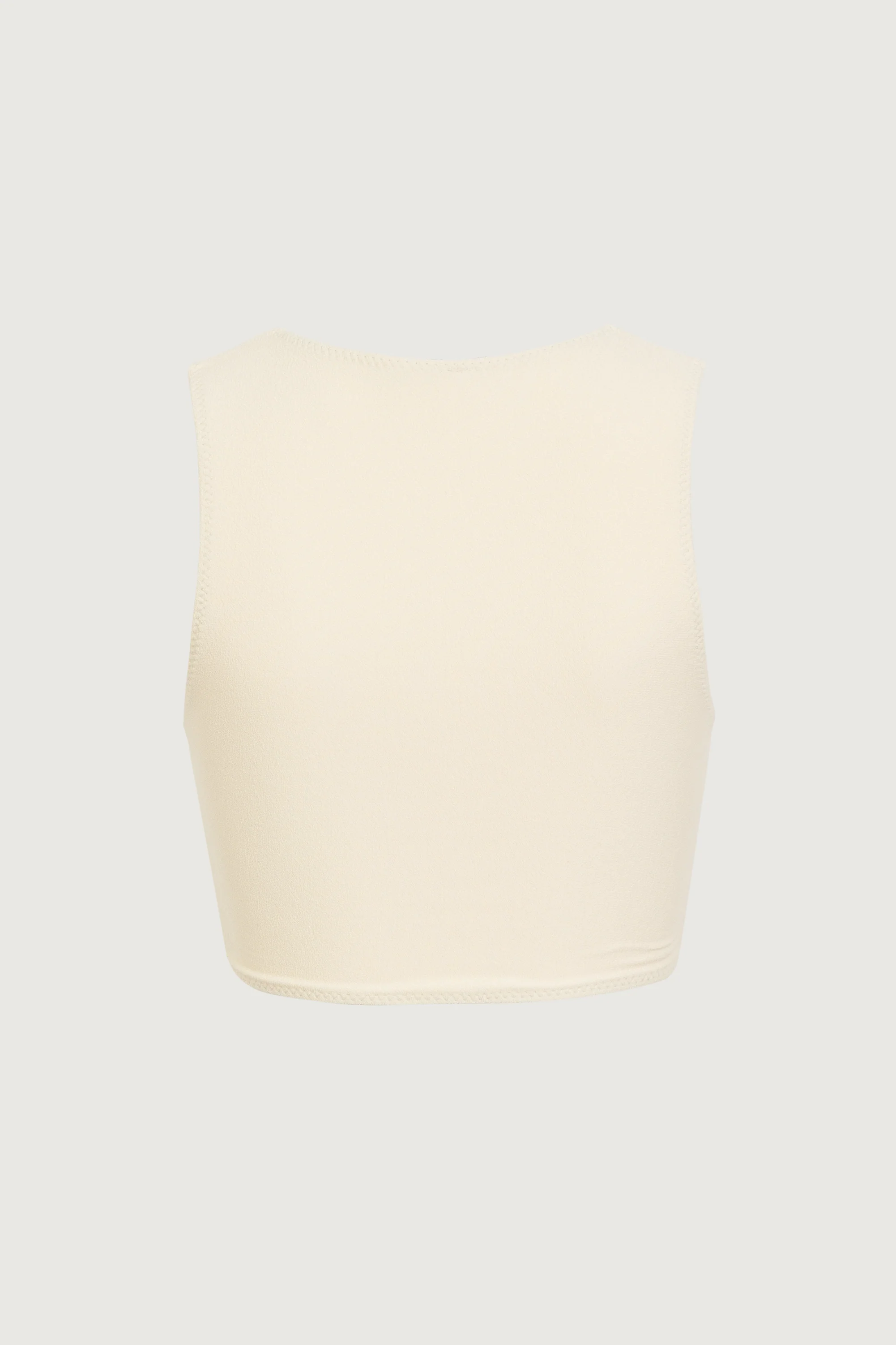 3880-rosette-tank-top-faux-suede-cream-black-5.webp Rosette Tank Top (Faux Suede Cream/Black)