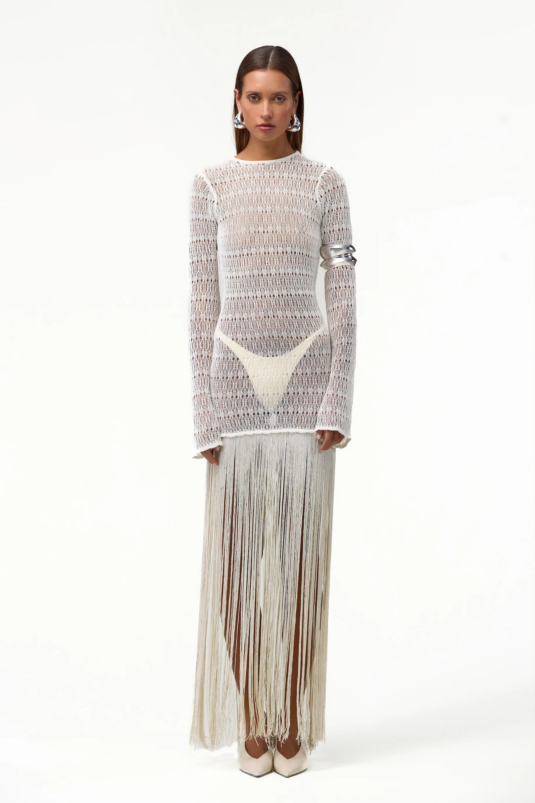 496-long-sleeve-fringe-knit-maxi-dress-cream-1.webp Long Sleeve Fringe Knit Maxi Dress (Cream)