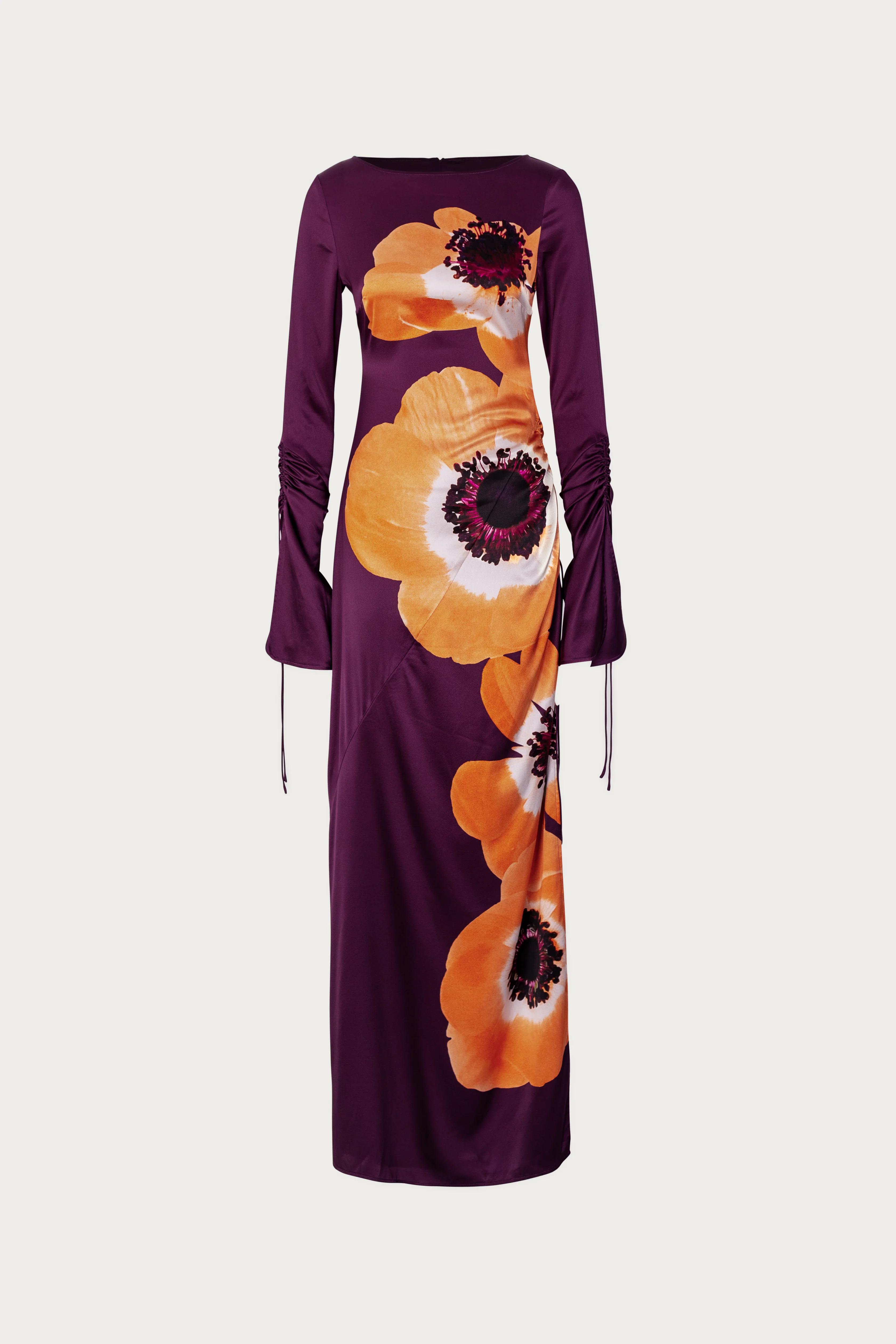868-silk-floral-gown-purple-peach-1.webp Silk Floral Gown (Purple/Peach)