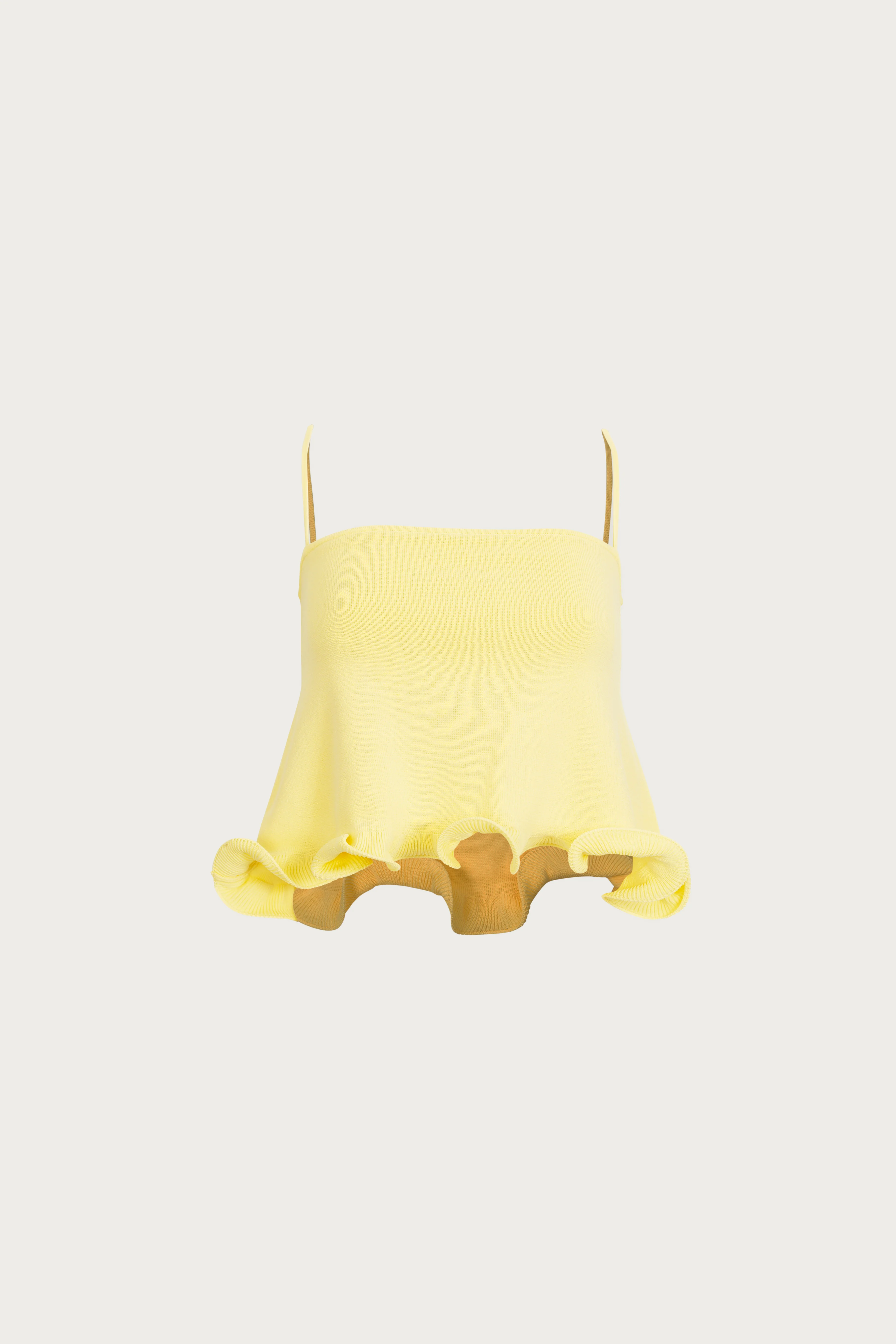898-ruffle-hem-crop-top-butter-yellow-1.webp Ruffle Hem Crop Top (Butter Yellow)