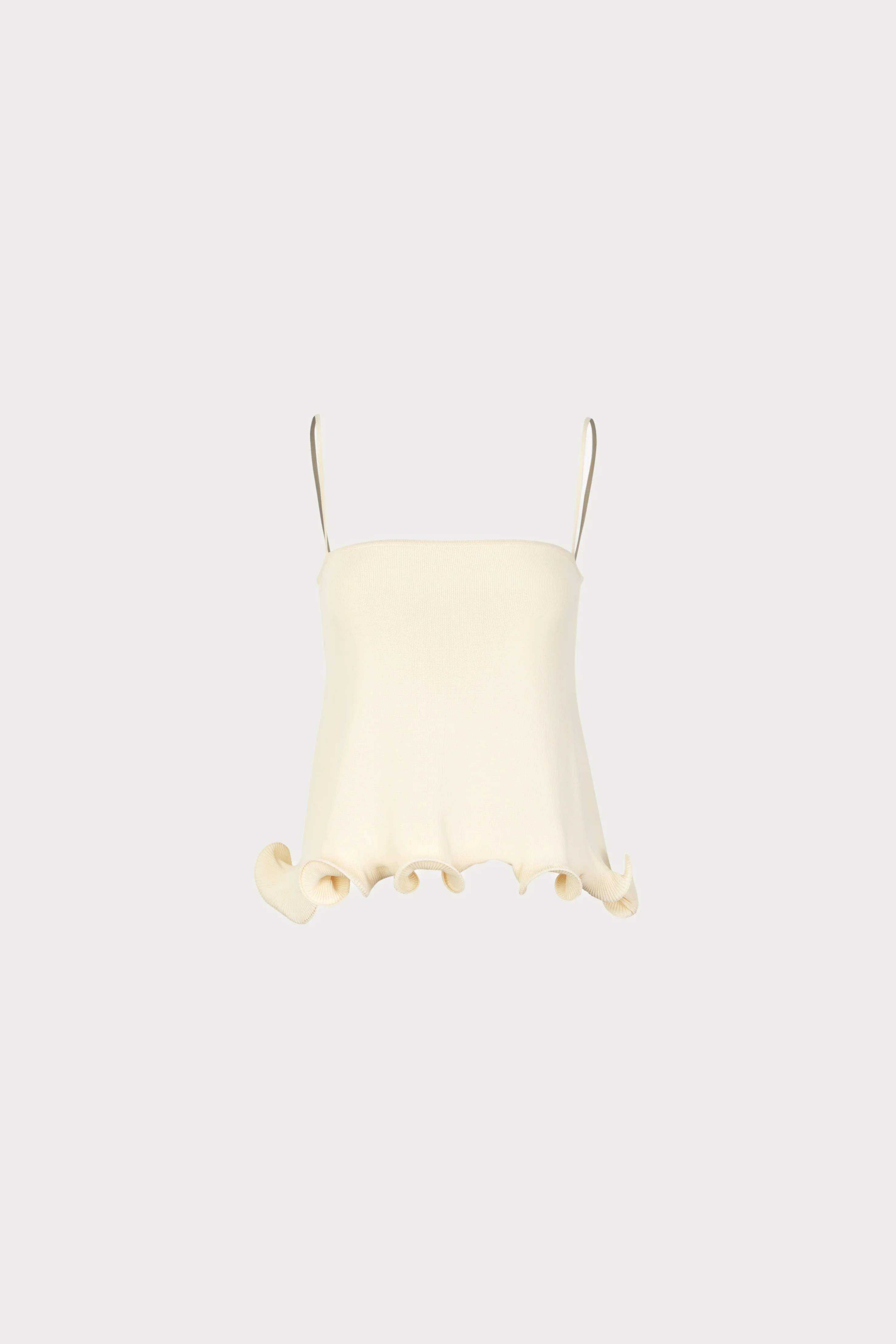 923-ruffle-hem-tank-top-cream-1.webp Ruffle Hem Tank Top (Cream)