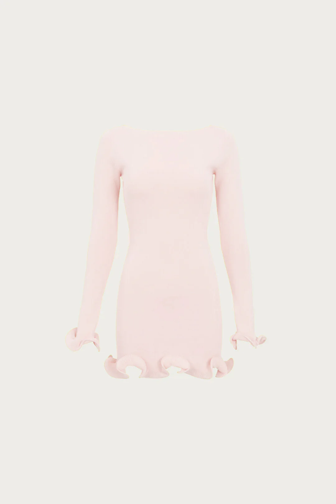96-ruffle-hem-mini-dress-pale-pink-1.webp Ruffle Hem Mini Dress (Pale Pink)